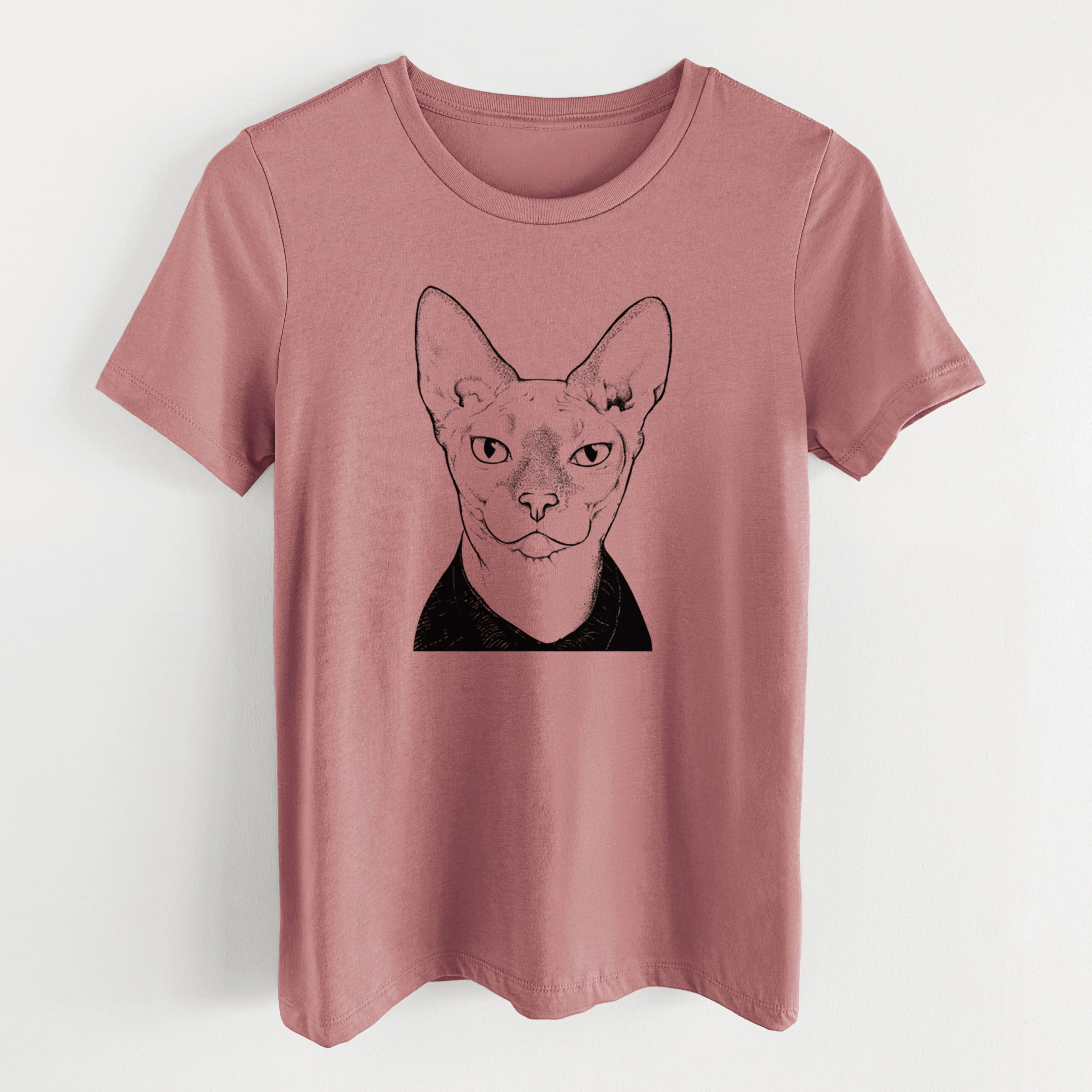 Bare Oliver Watson the Sphynx Cat - Women's Lightweight Relaxed Fit 100% Cotton Crewneck - Image 14