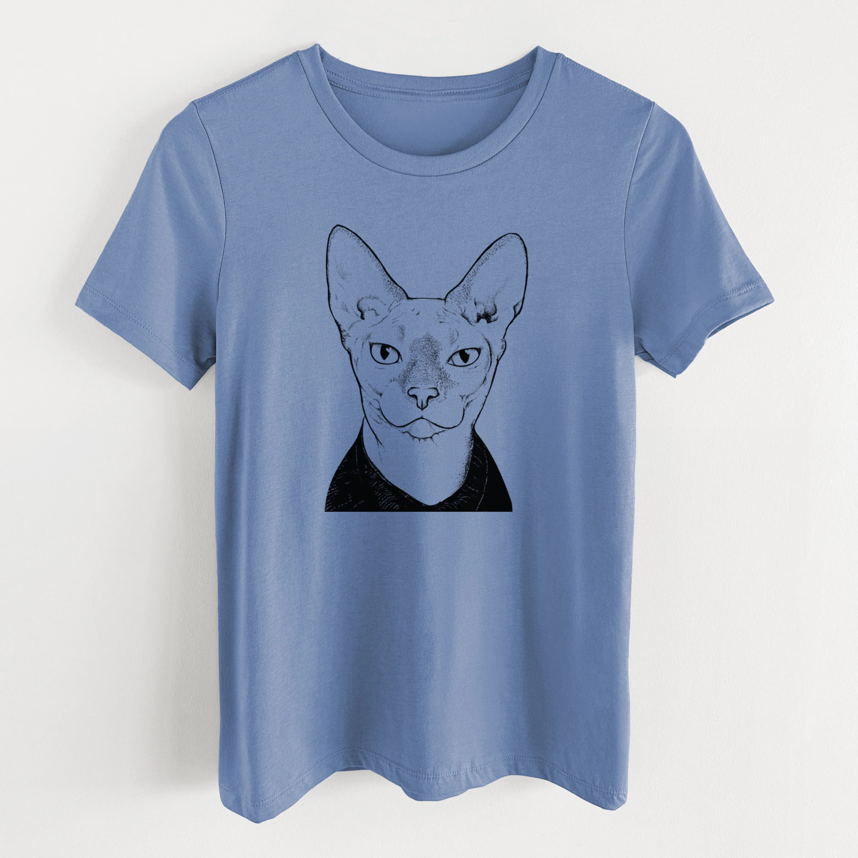 Bare Oliver Watson the Sphynx Cat - Women's Lightweight Relaxed Fit 100% Cotton Crewneck - Image 8