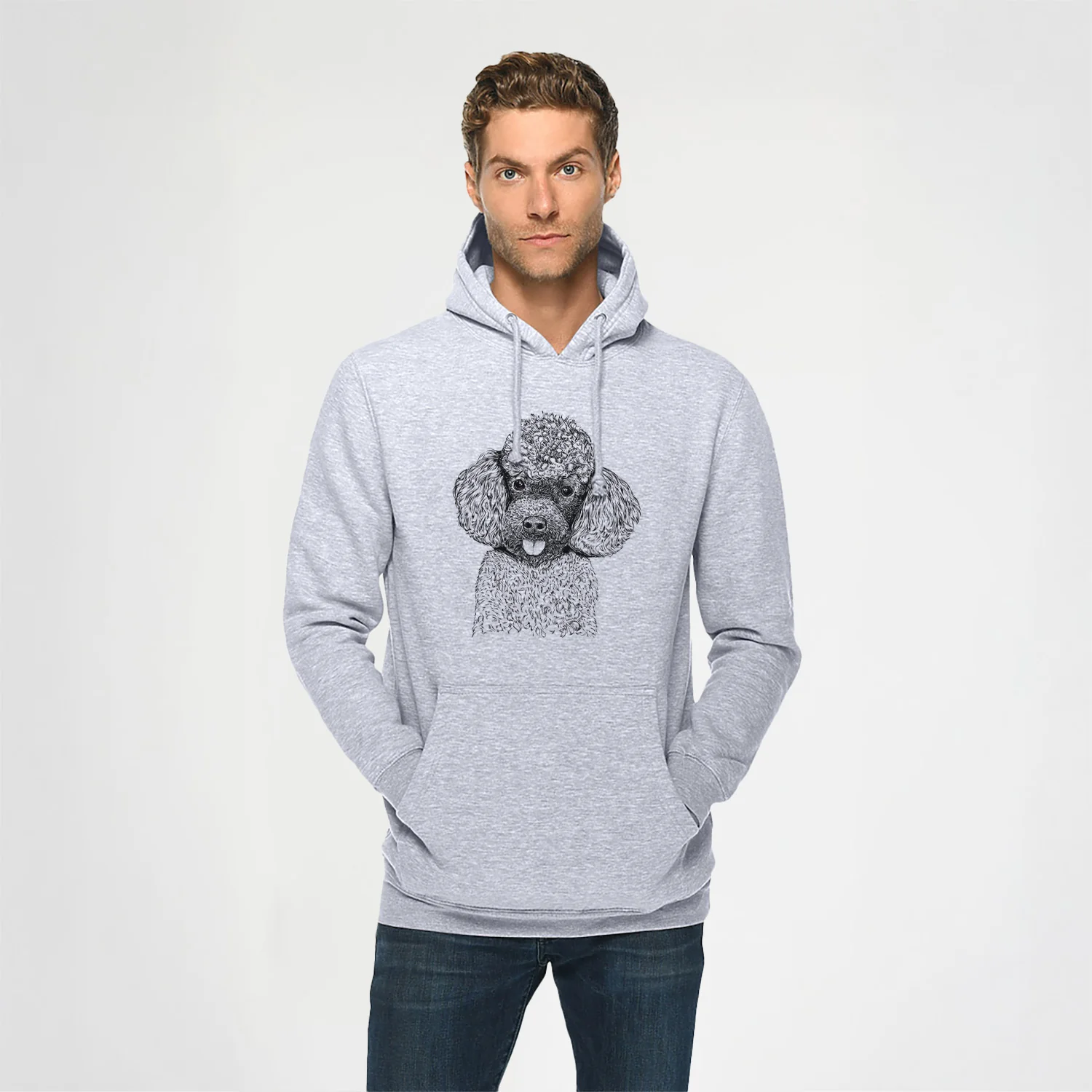 George the Toy Poodle- Heavyweight Fleece Hoodie - Image 2