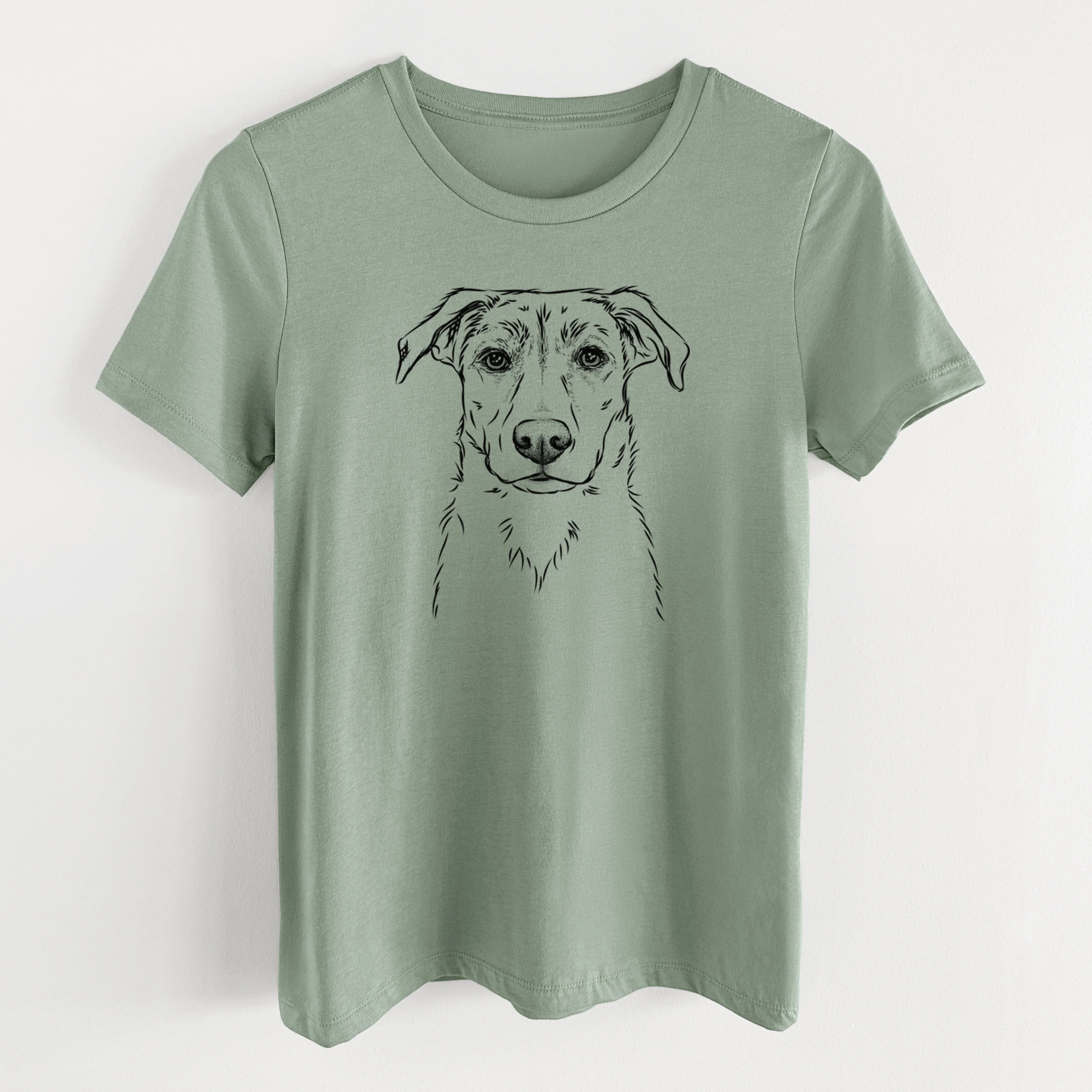 Bare Peanut the Lab Mix - Women's Lightweight Relaxed Fit 100% Cotton Crewneck - Image 11