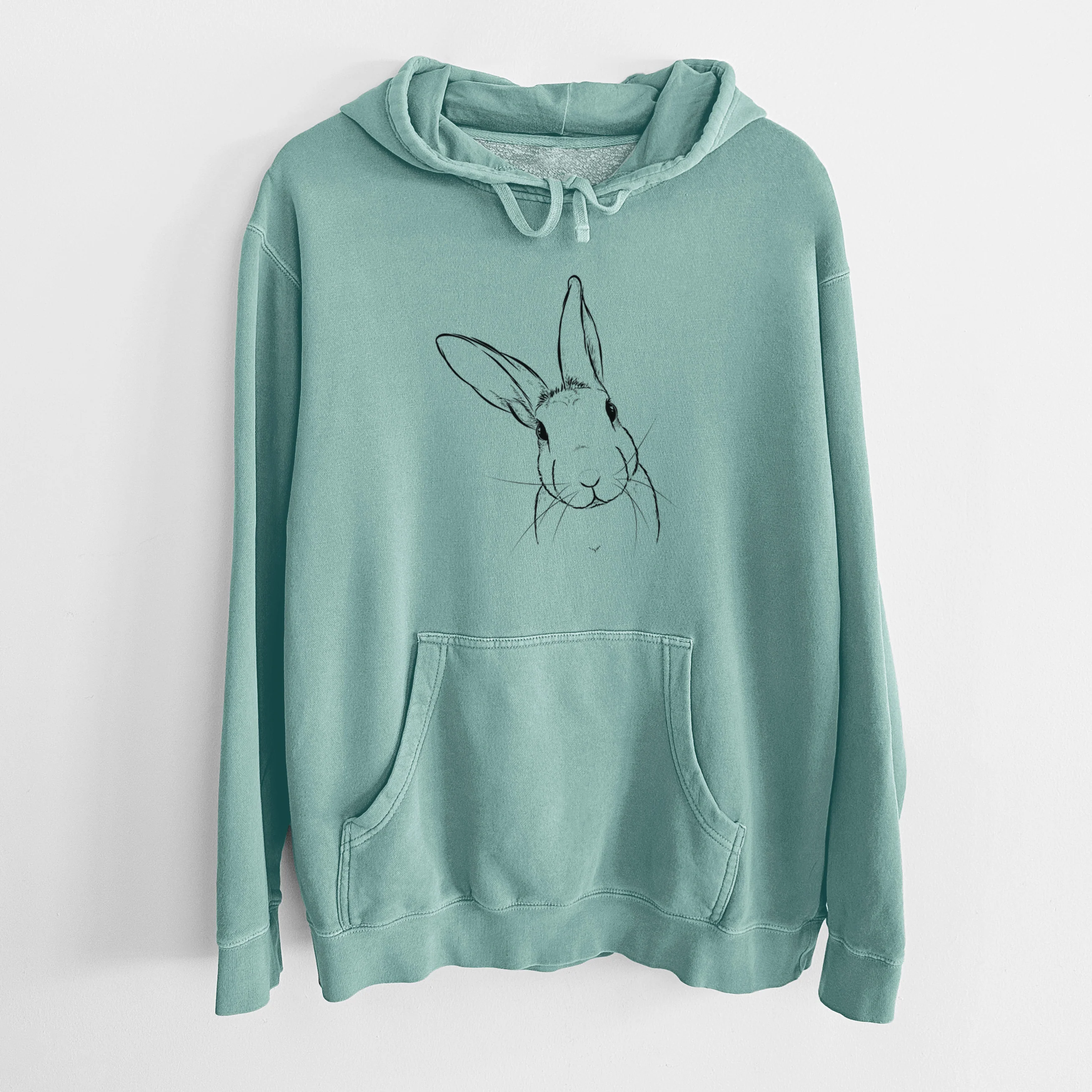 Bare Penny the Belgian Hare - Unisex Pigment Dyed Hoodie - Image 10