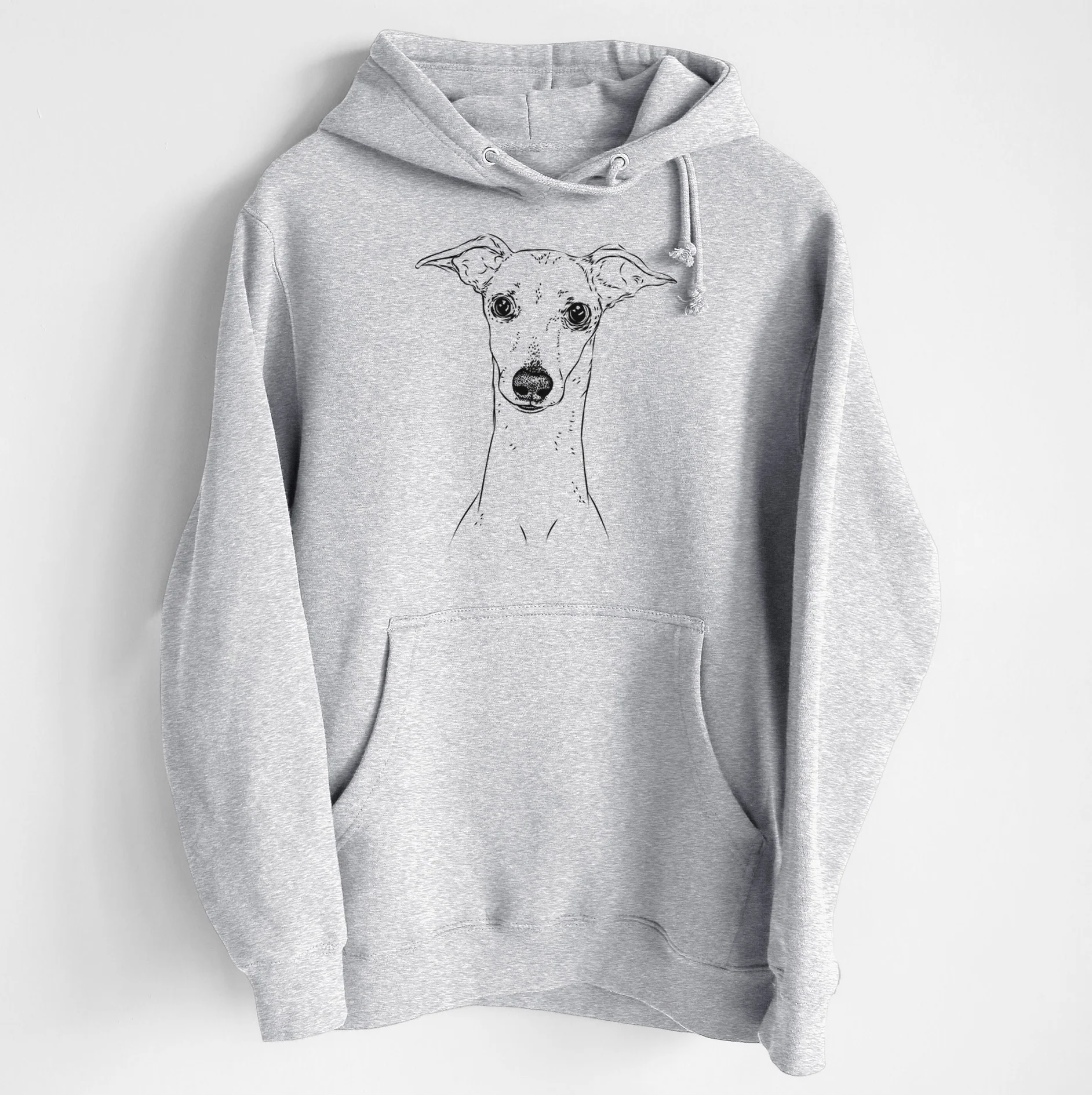 Pip the Italian Greyhound- Heavyweight Fleece Hoodie - Image 6