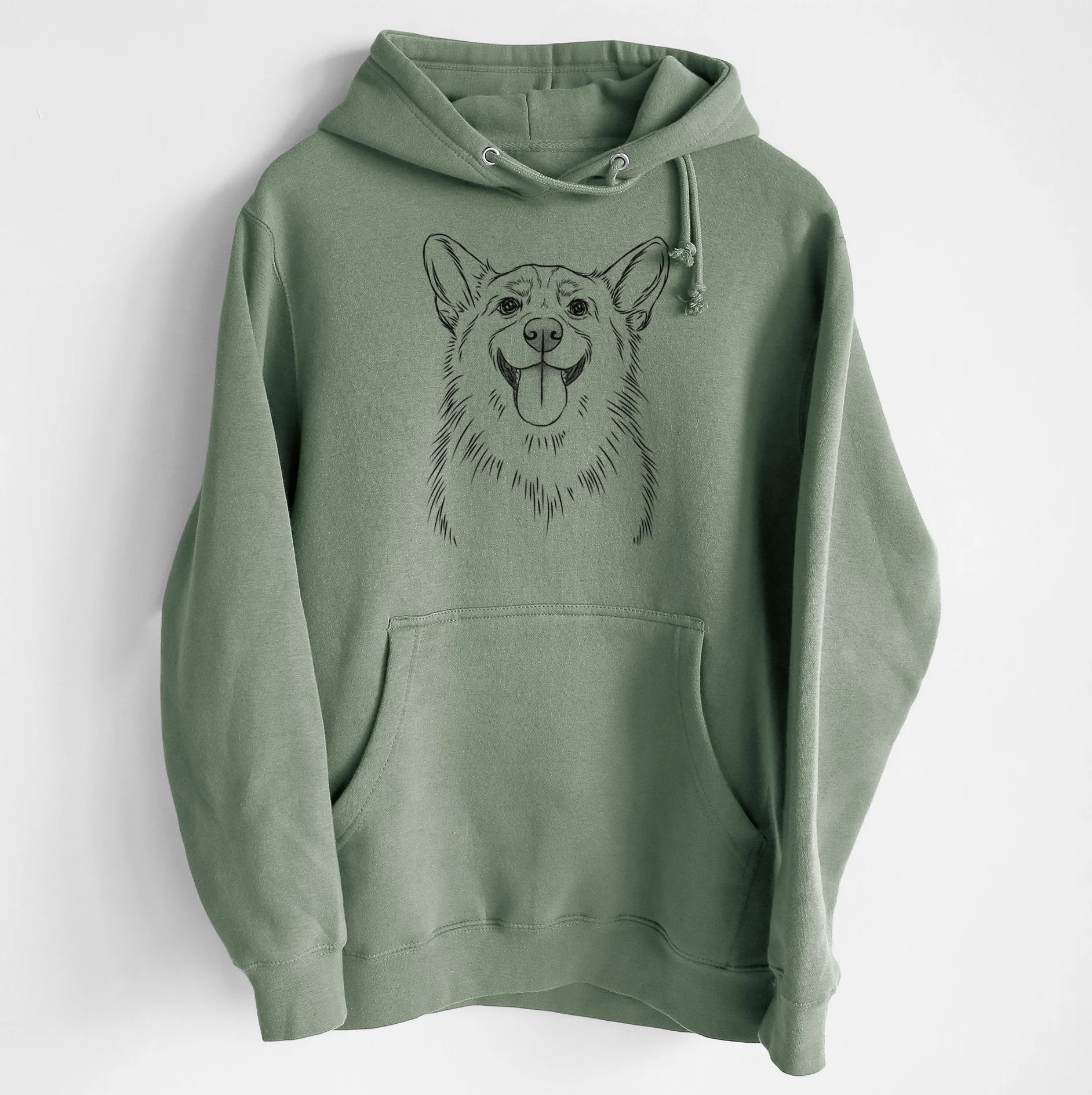 Porter the Pembroke Welsh Corgi- Heavyweight Fleece Hoodie - Image 7
