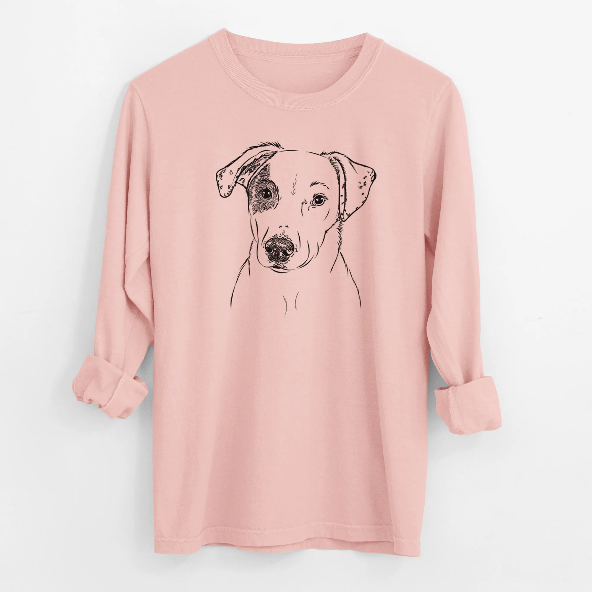 Bare P Pie the Mixed Breed - Men's Heavyweight 100% Cotton Long Sleeve - Image 11