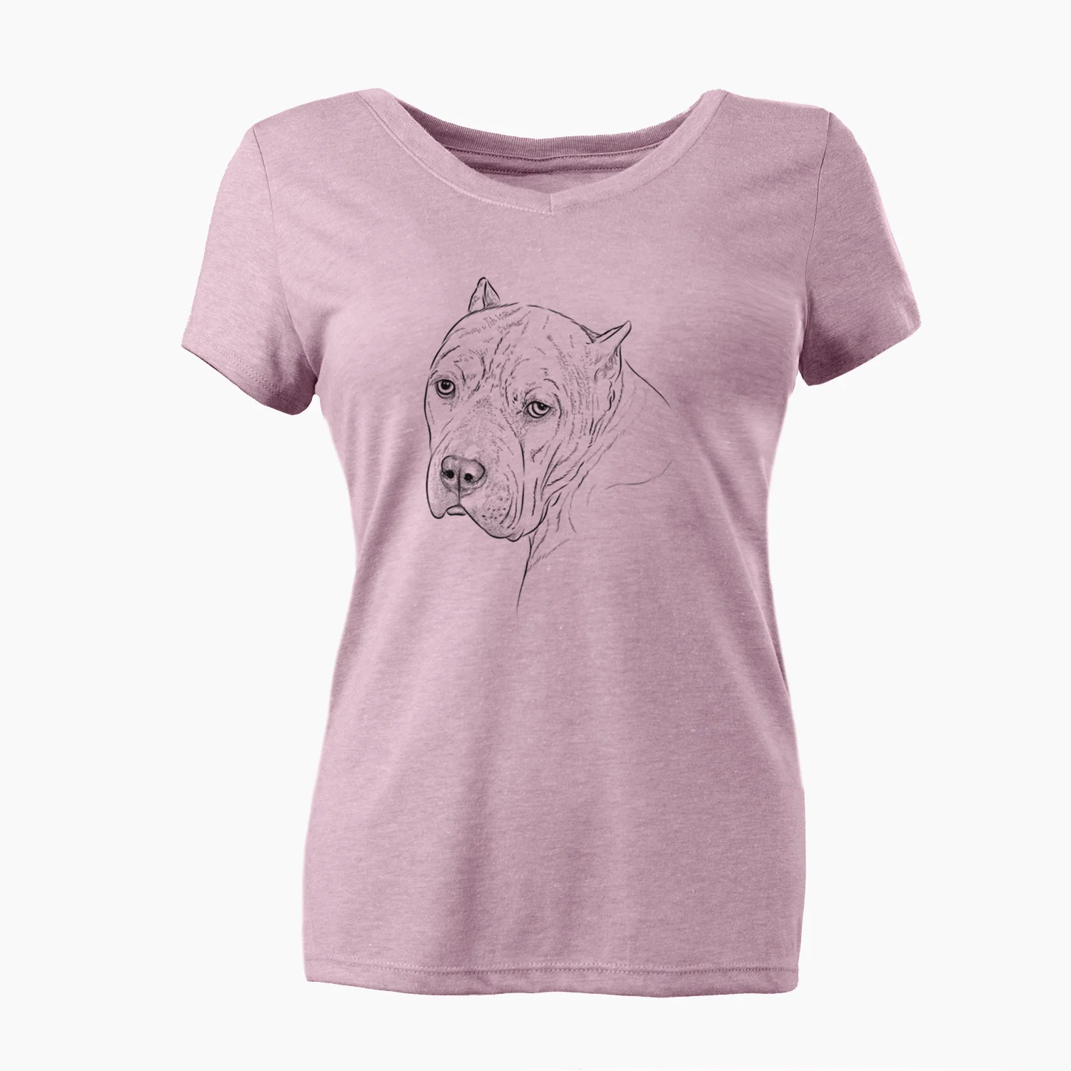 Bare Precious the Staffordshire Terrier - Women's V-neck Shirt - Image 6