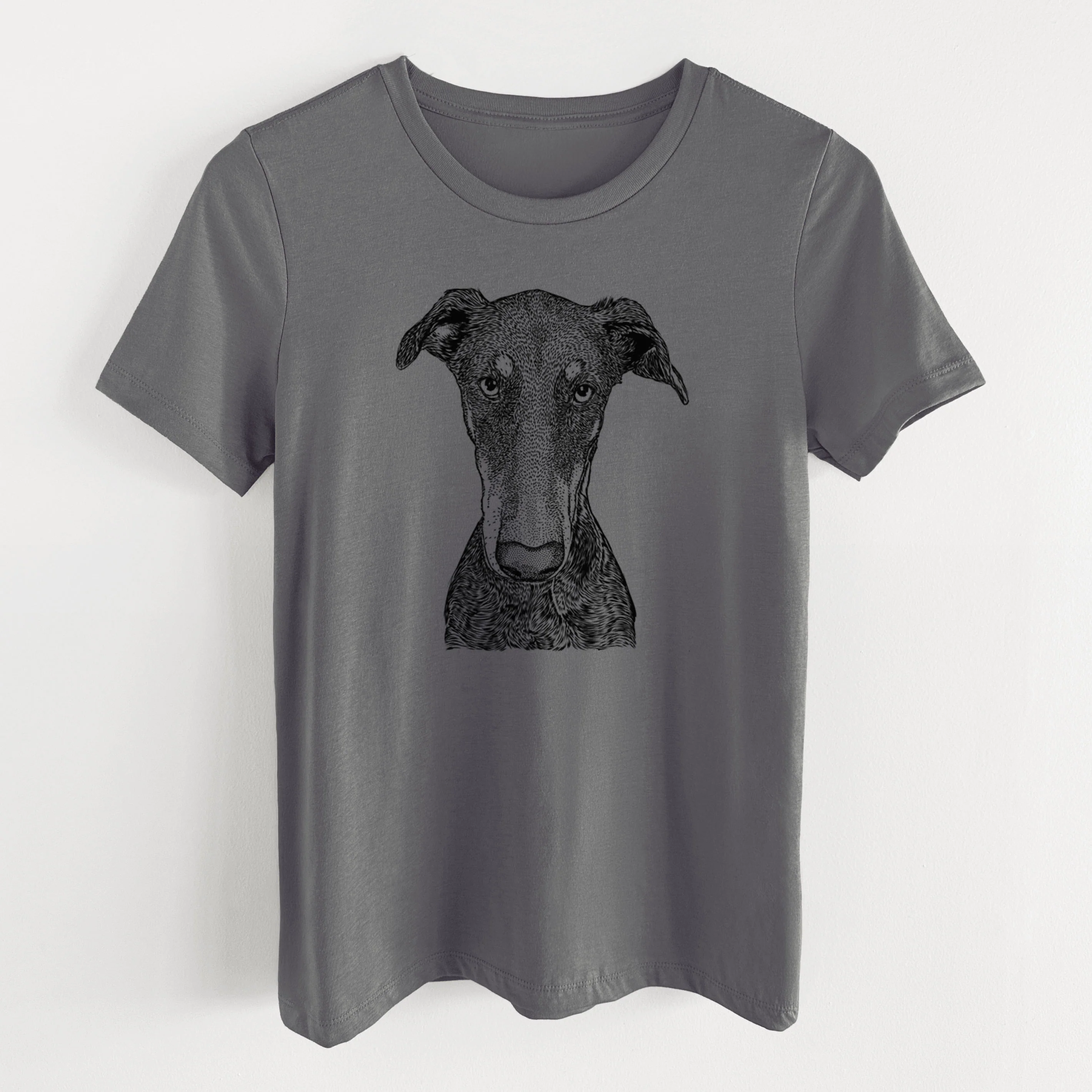 Bare Princess Fiona the Doberman Pinscher - Women's Lightweight Relaxed Fit 100% Cotton Crewneck - Image 16