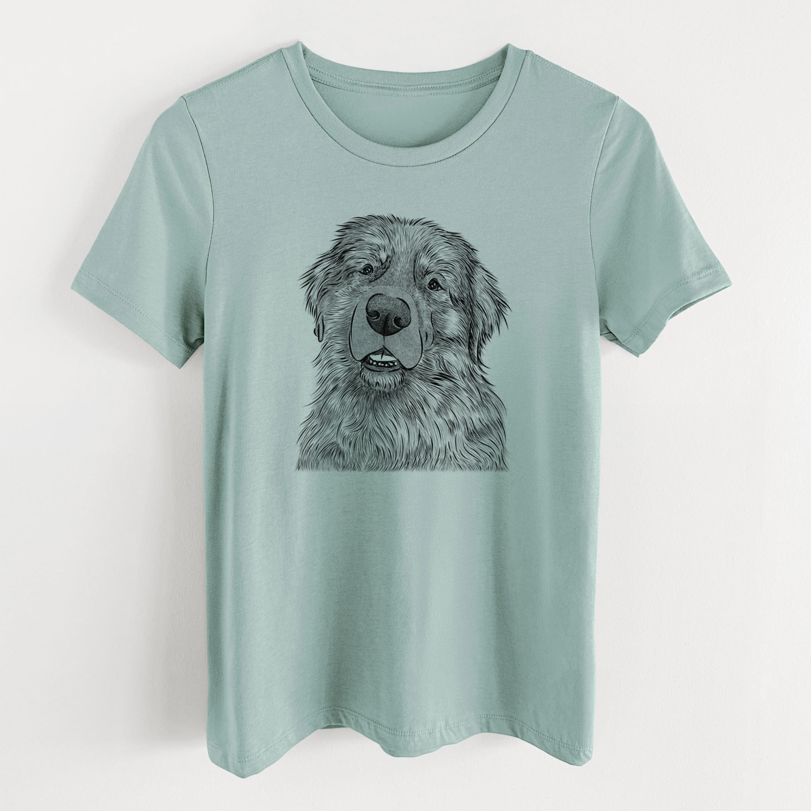 Bare Ralph the Leonberger - Women's Lightweight Relaxed Fit 100% Cotton Crewneck - Image 10