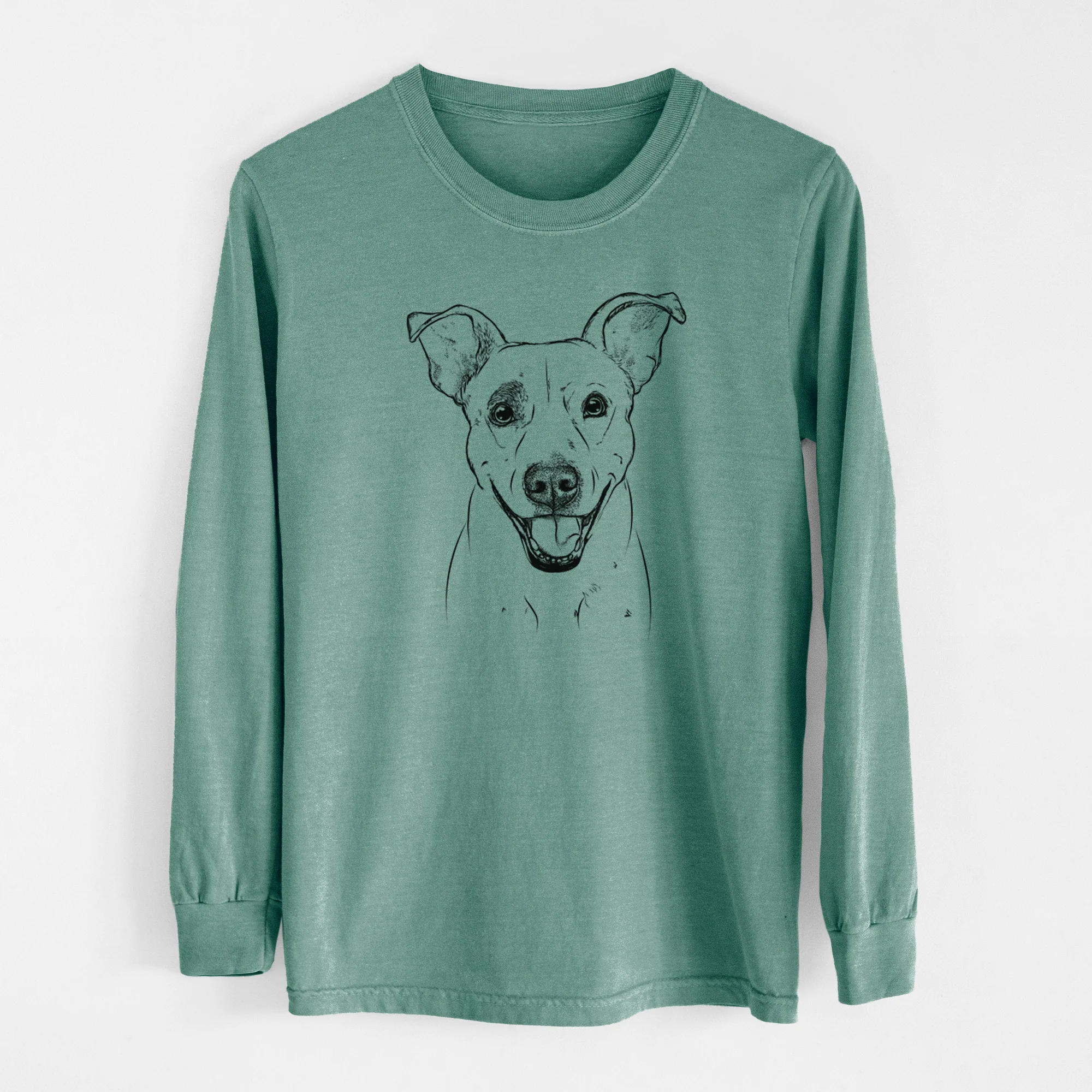 Bare Ralphie the Mixed Breed - Men's Heavyweight 100% Cotton Long Sleeve - Image 12