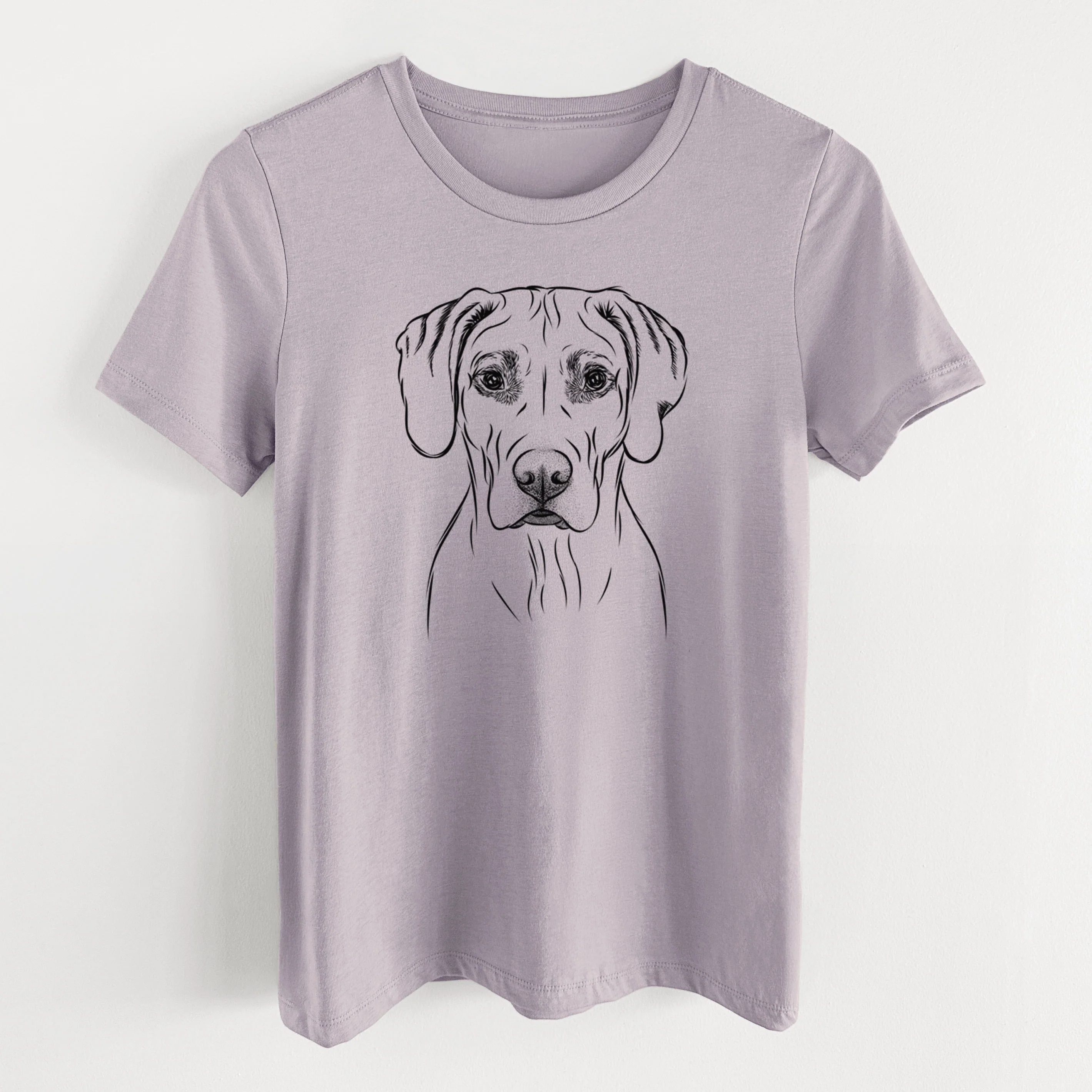 Bare Reid the Rhodesian Ridgeback - Women's Lightweight Relaxed Fit 100% Cotton Crewneck