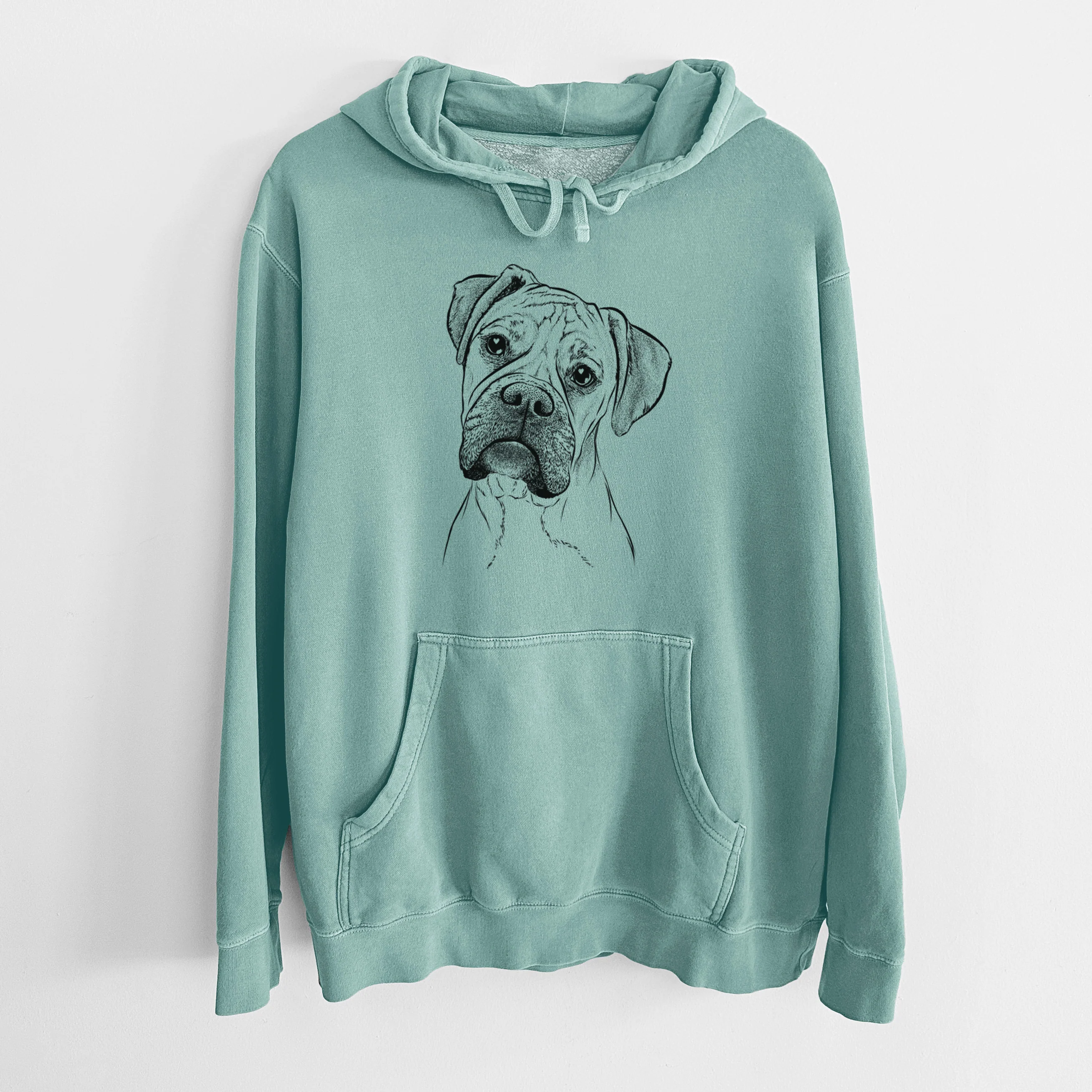 Bare Reuby the Boxer - Unisex Pigment Dyed Hoodie - Image 10