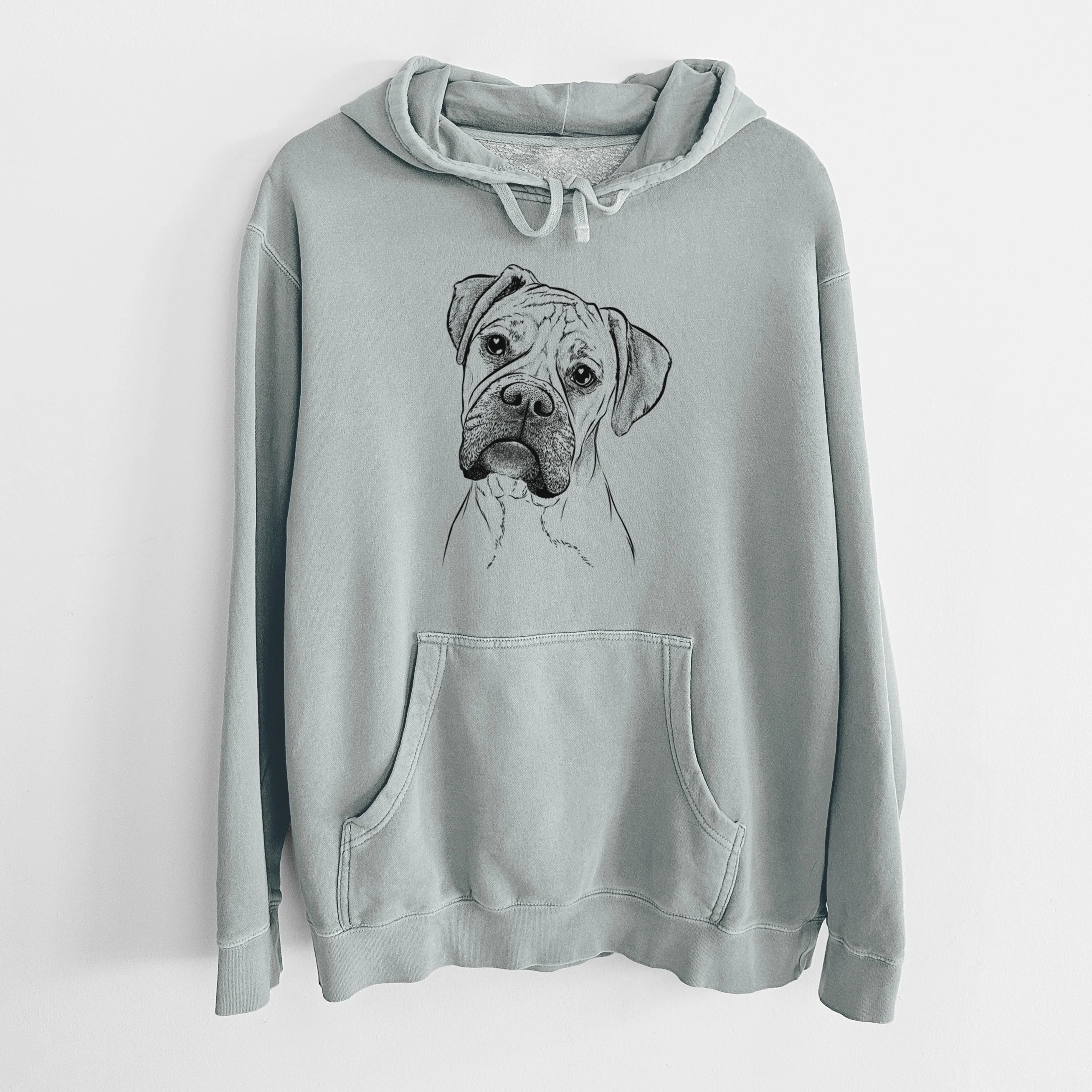 Bare Reuby the Boxer - Unisex Pigment Dyed Hoodie - Image 8