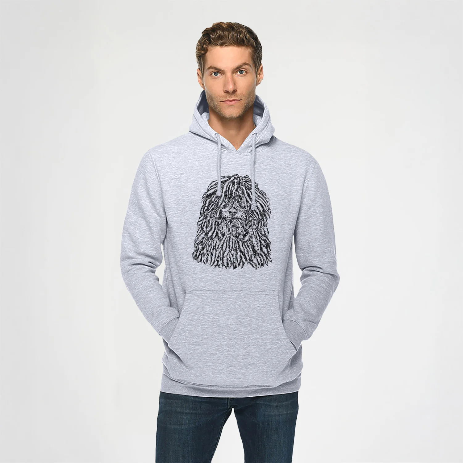 Rezi the Puli- Heavyweight Fleece Hoodie - Image 2