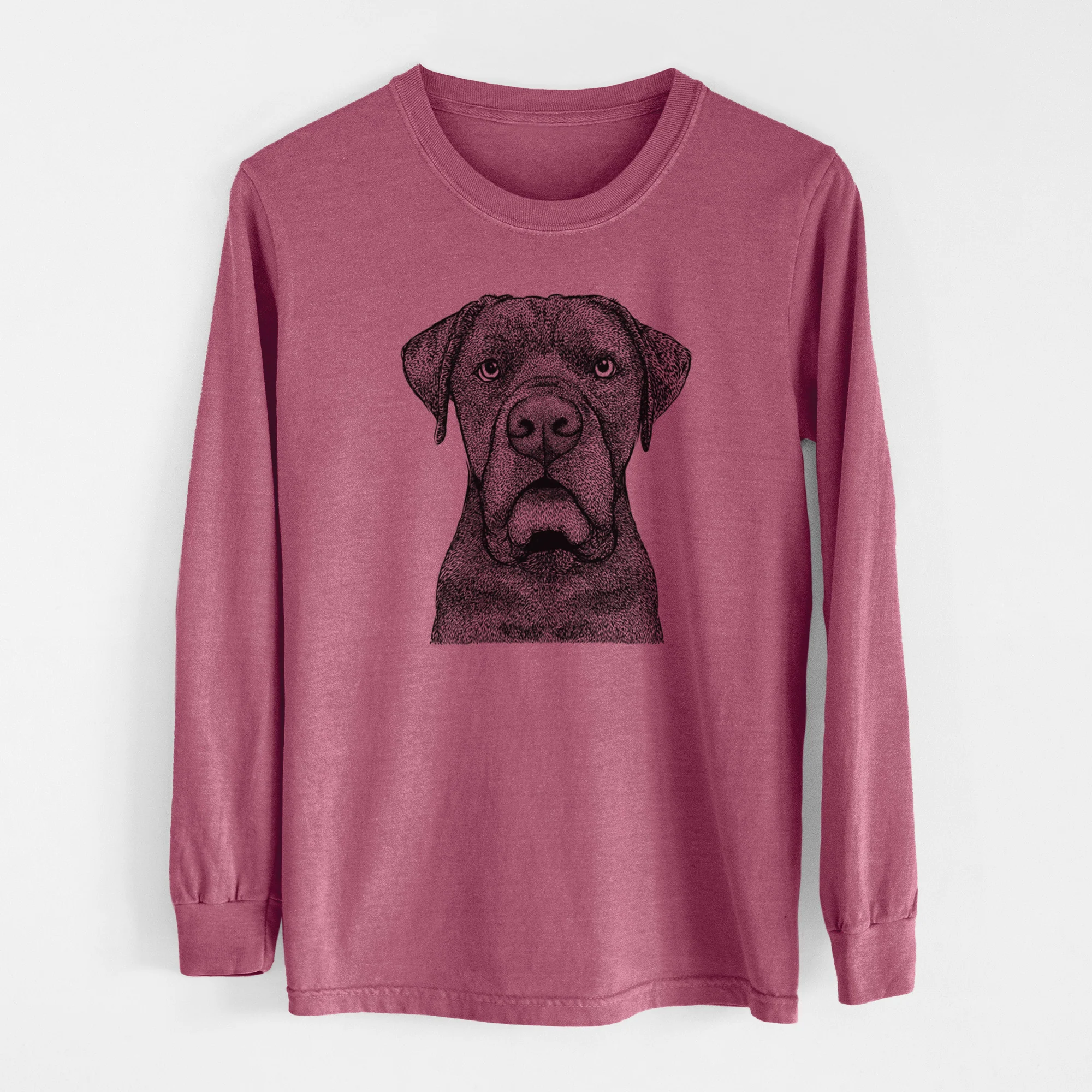 Bare Rocco the Cane Corso - Men's Heavyweight 100% Cotton Long Sleeve - Image 10