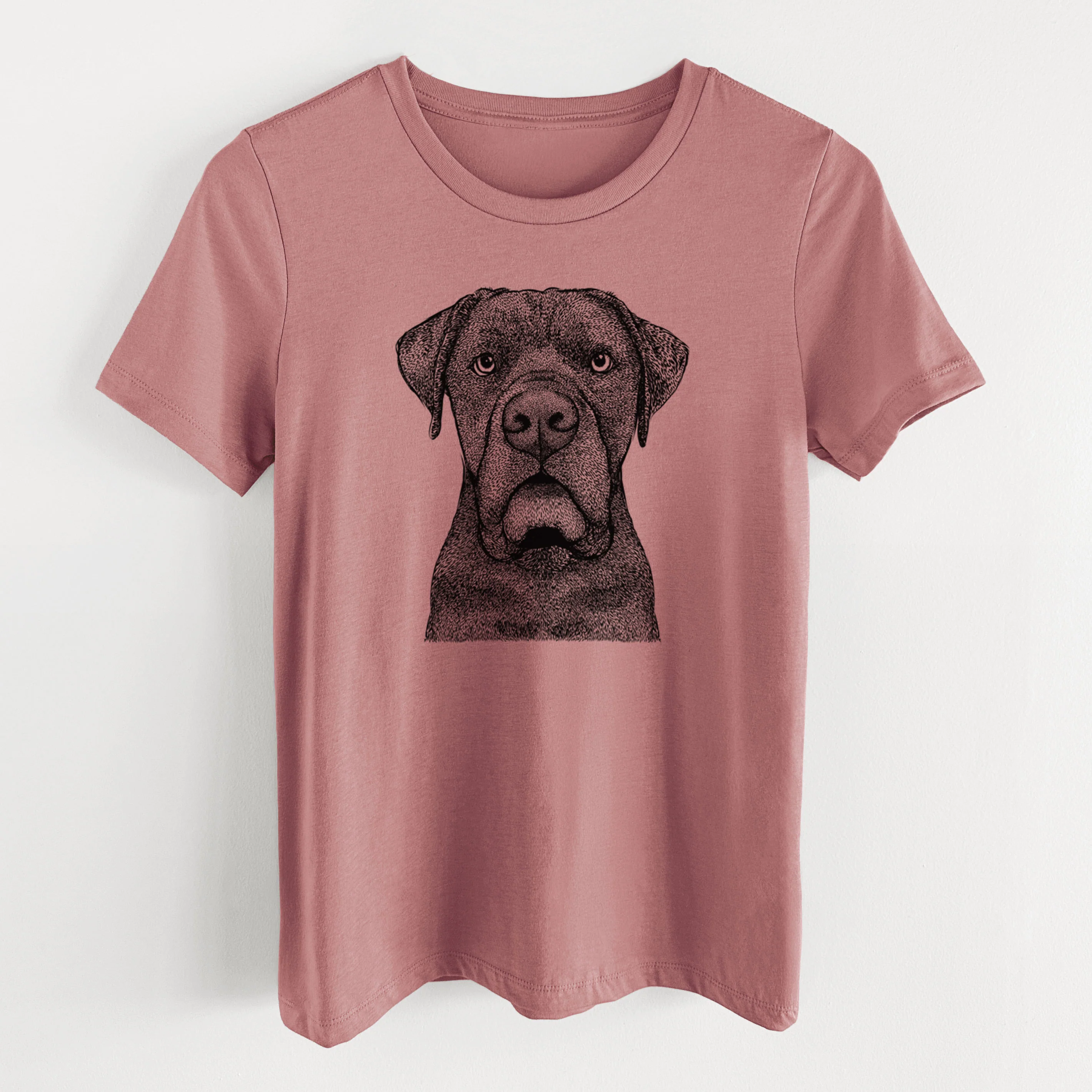 Bare Rocco the Cane Corso - Women's Lightweight Relaxed Fit 100% Cotton Crewneck - Image 14