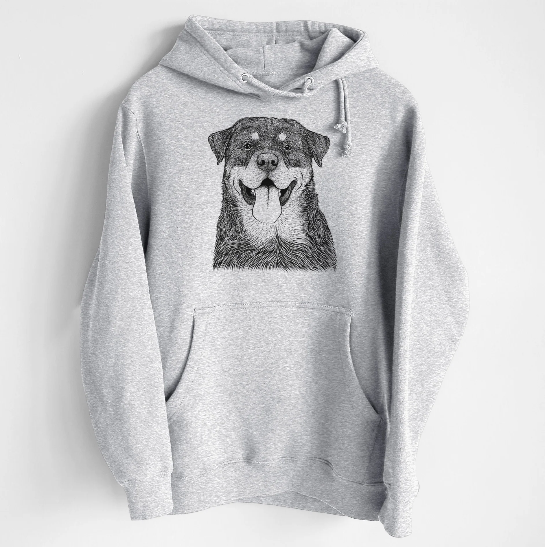 Romeo the Rottweiler- Heavyweight Fleece Hoodie - Image 6