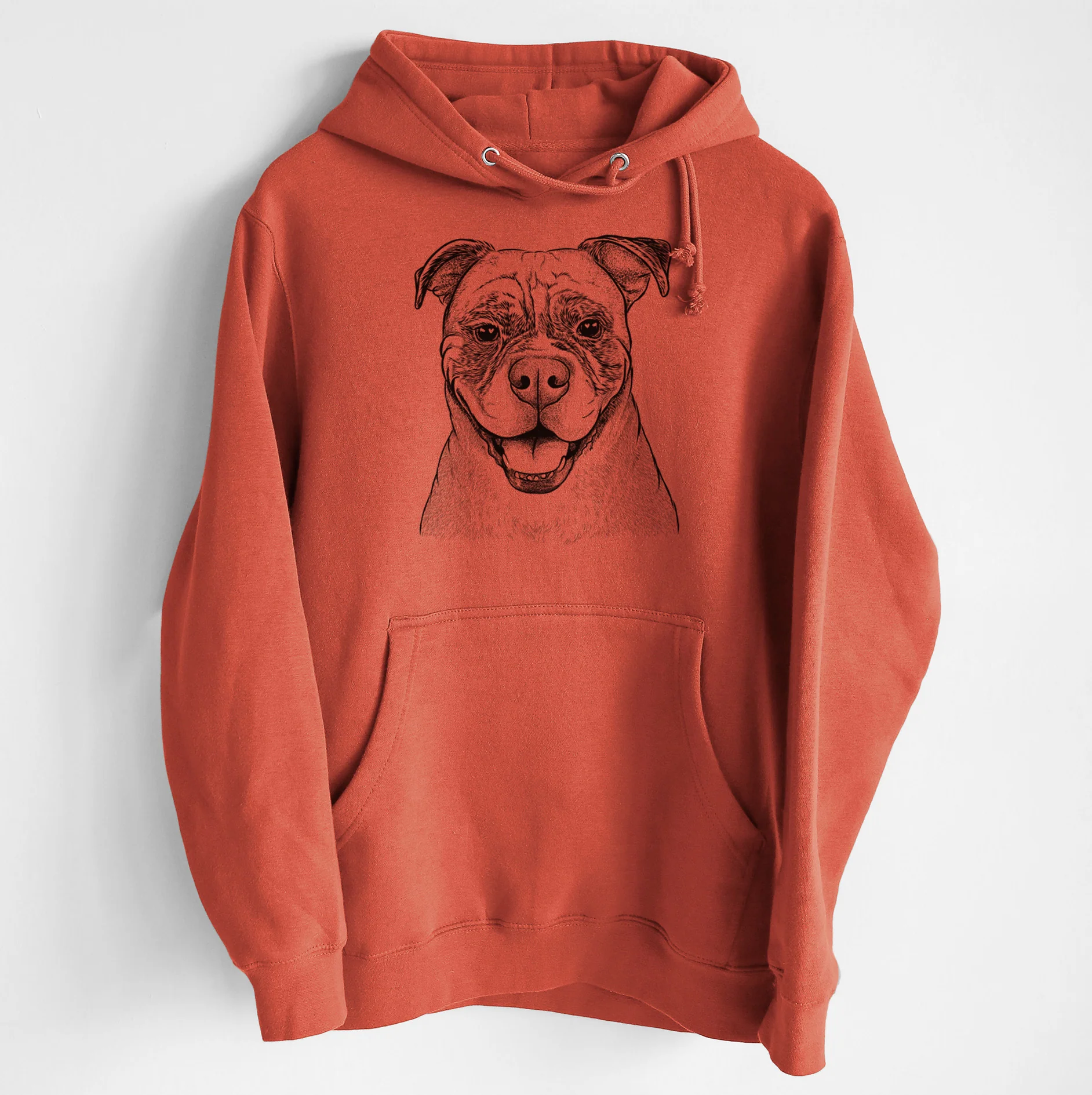 Rufus the American Bulldog- Heavyweight Fleece Hoodie