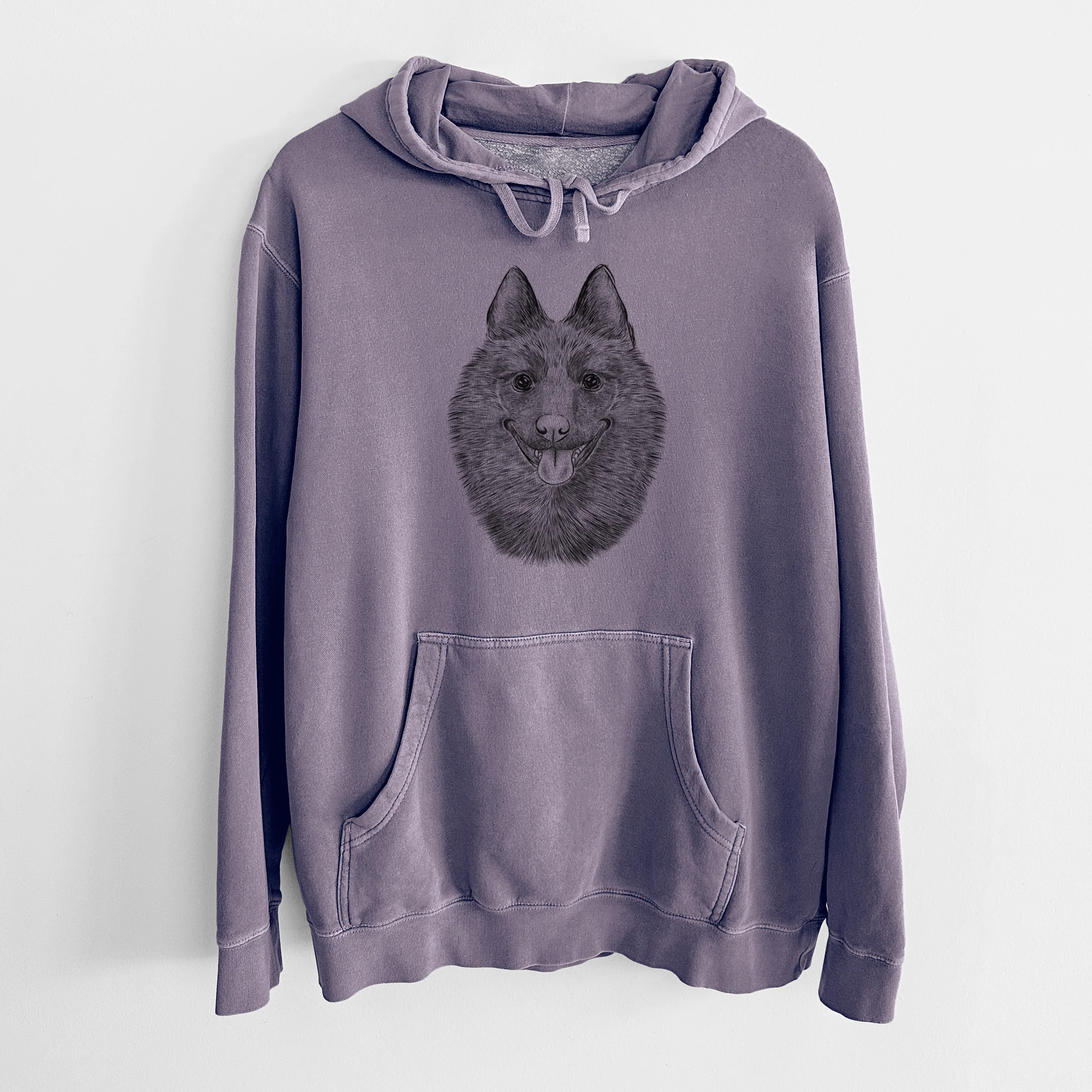 Bare Sander the Schipperke - Unisex Pigment Dyed Hoodie - Image 9