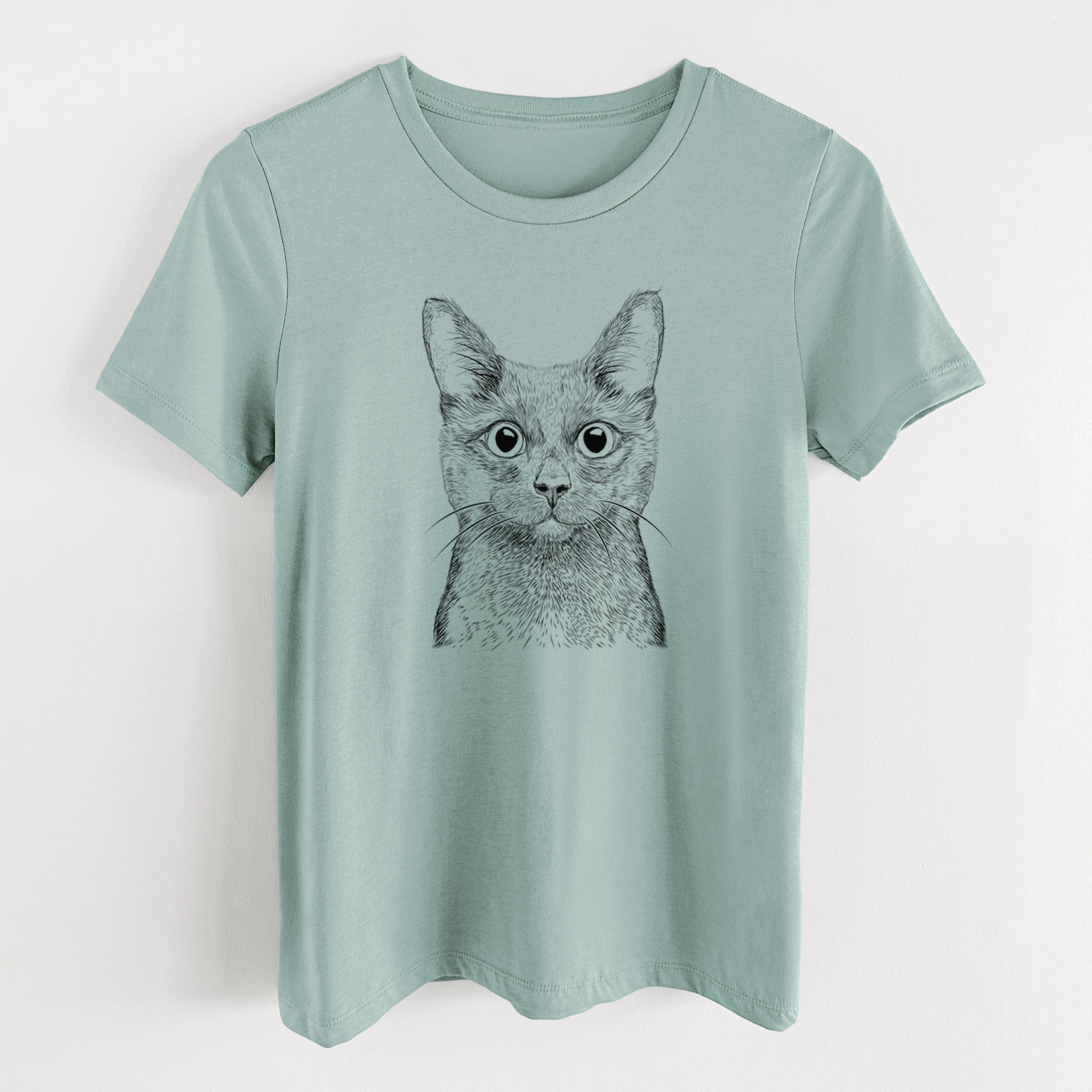 Bare Shadow the Black Cat - Women's Lightweight Relaxed Fit 100% Cotton Crewneck - Image 10