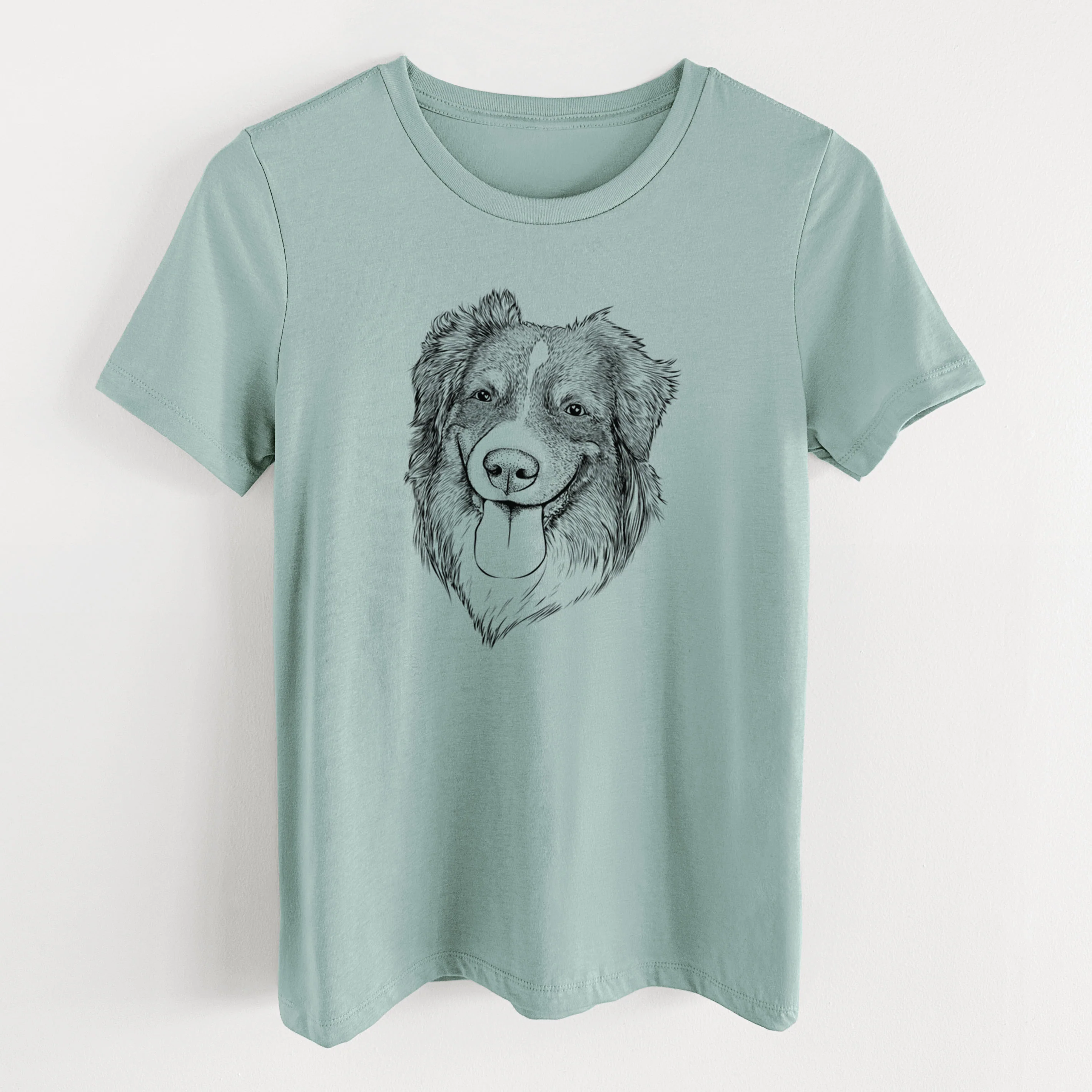 Bare Siena the Australian Shepherd - Women's Lightweight Relaxed Fit 100% Cotton Crewneck - Image 10