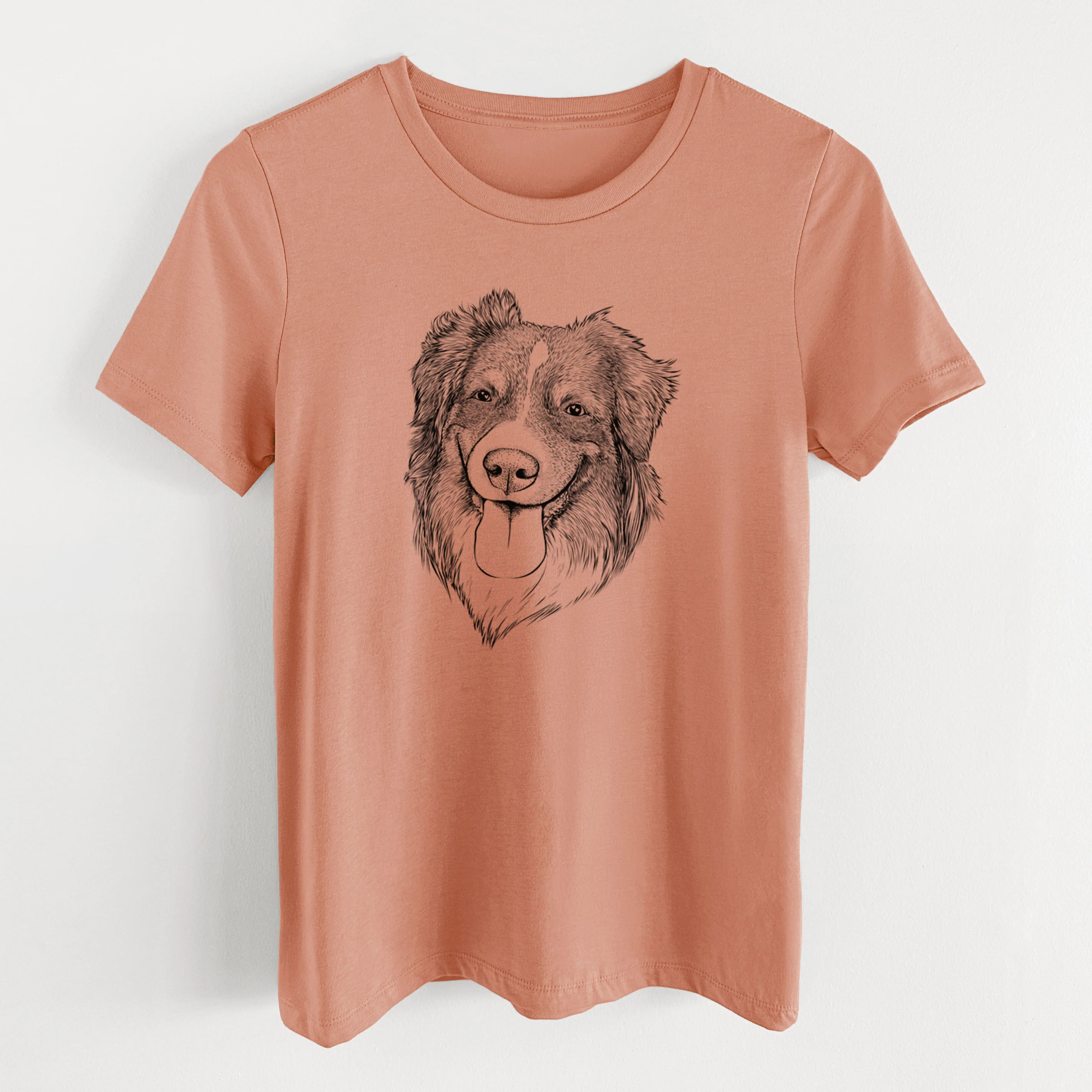 Bare Siena the Australian Shepherd - Women's Lightweight Relaxed Fit 100% Cotton Crewneck - Image 13