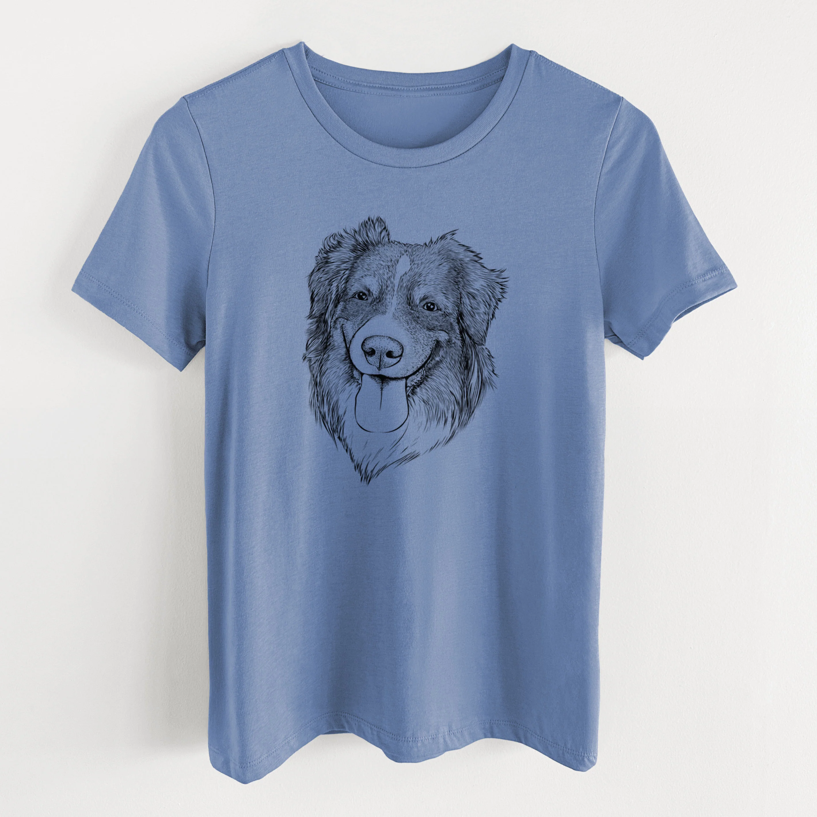Bare Siena the Australian Shepherd - Women's Lightweight Relaxed Fit 100% Cotton Crewneck - Image 8
