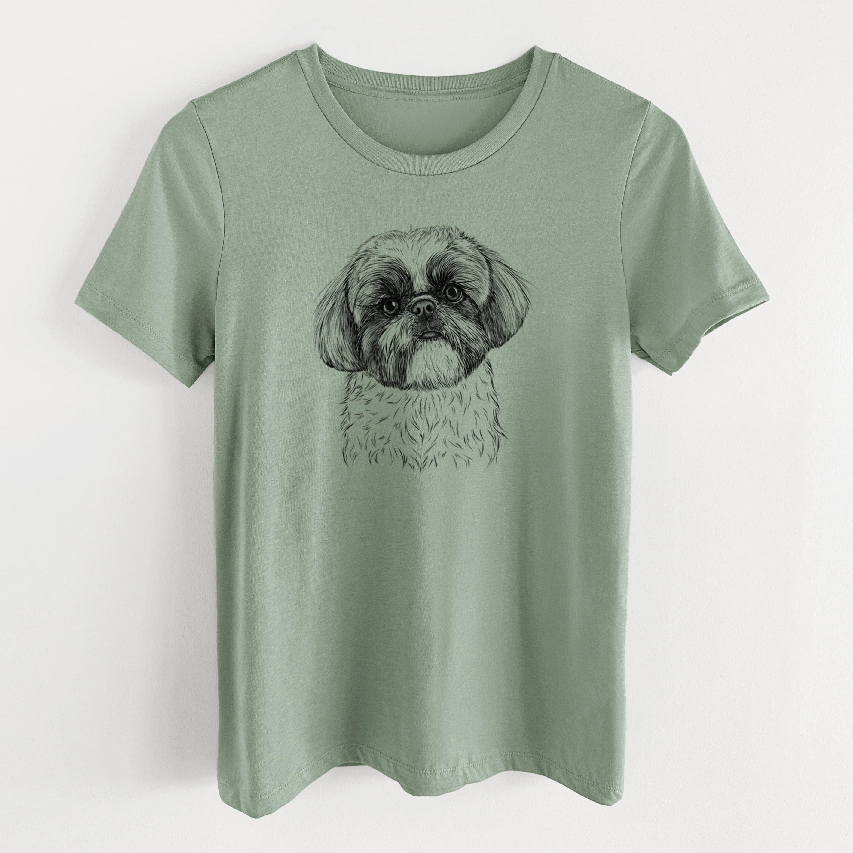 Bare Simon the Shih Tzu - Women's Lightweight Relaxed Fit 100% Cotton Crewneck - Image 11