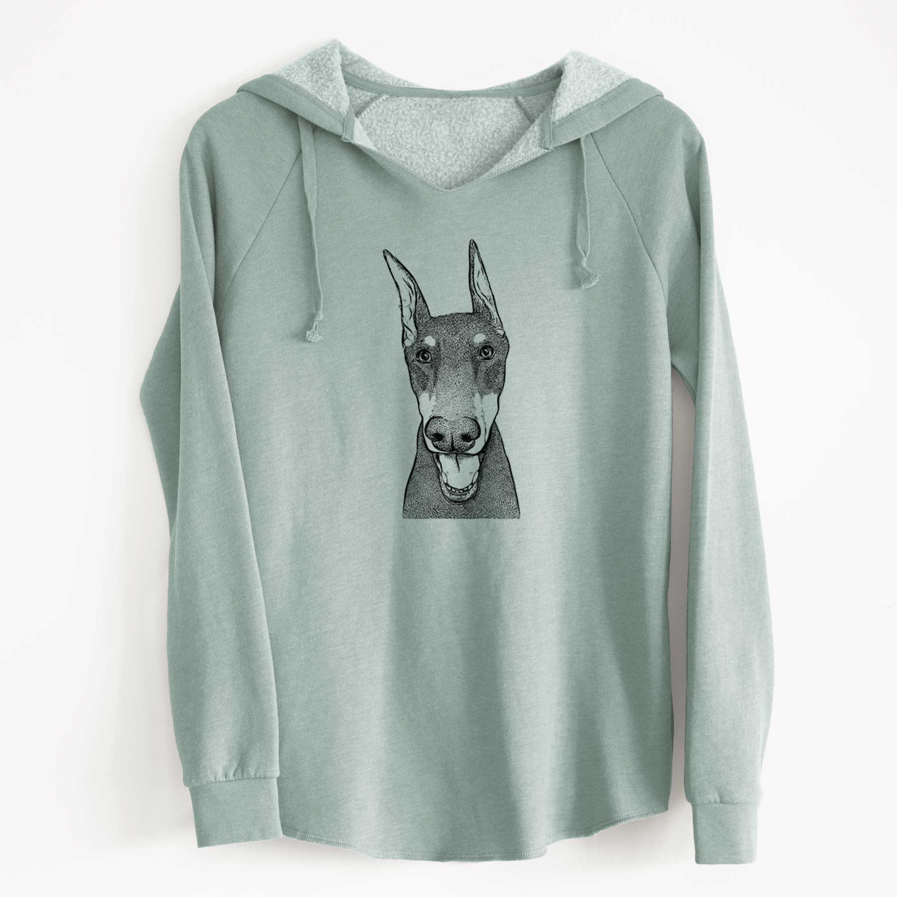 Bare Sir Duke the Doberman Pinscher - Cali Wave Hooded Sweatshirt - Image 6