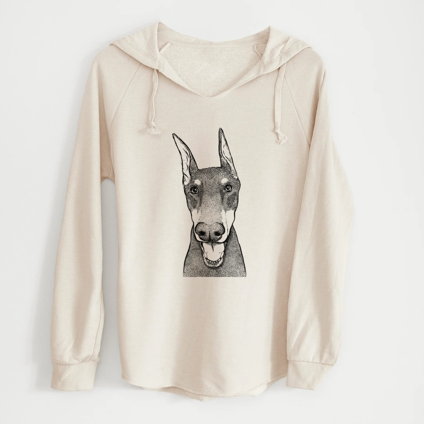 Bare Sir Duke the Doberman Pinscher - Cali Wave Hooded Sweatshirt - Image 7