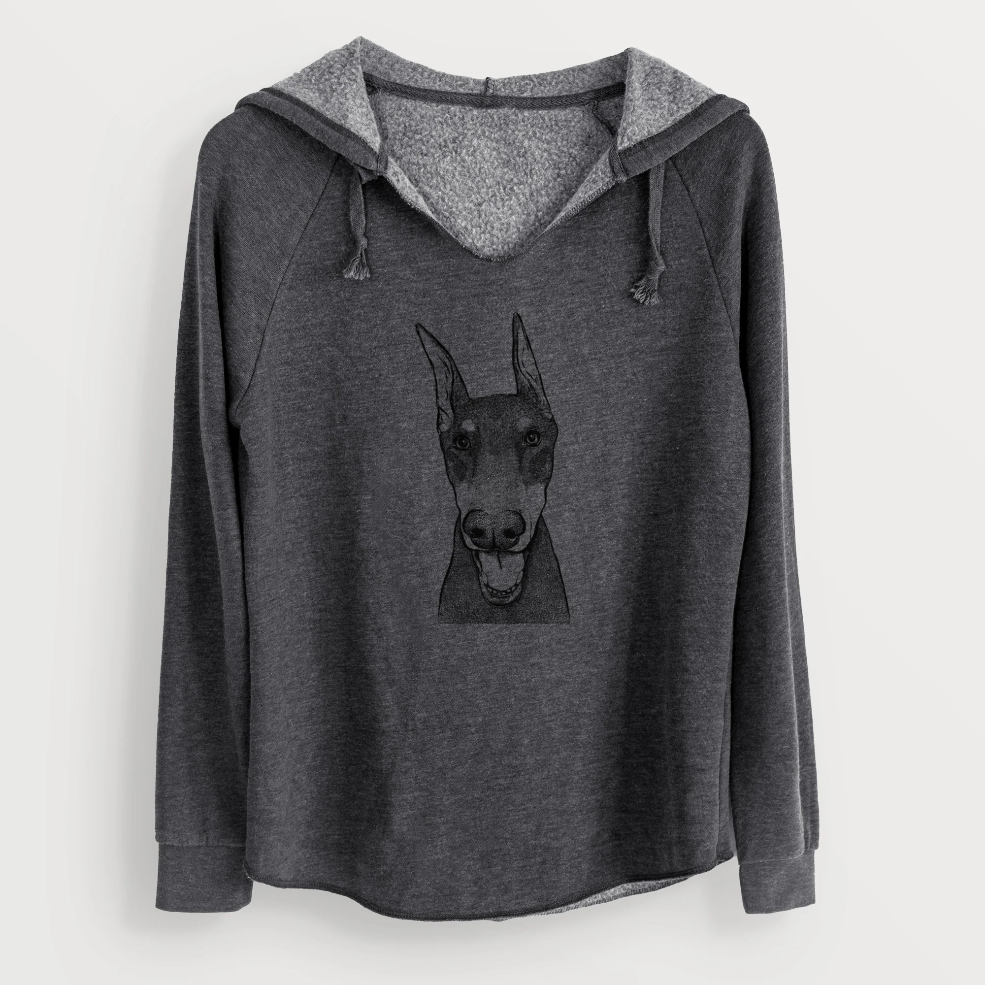 Bare Sir Duke the Doberman Pinscher - Cali Wave Hooded Sweatshirt - Image 9