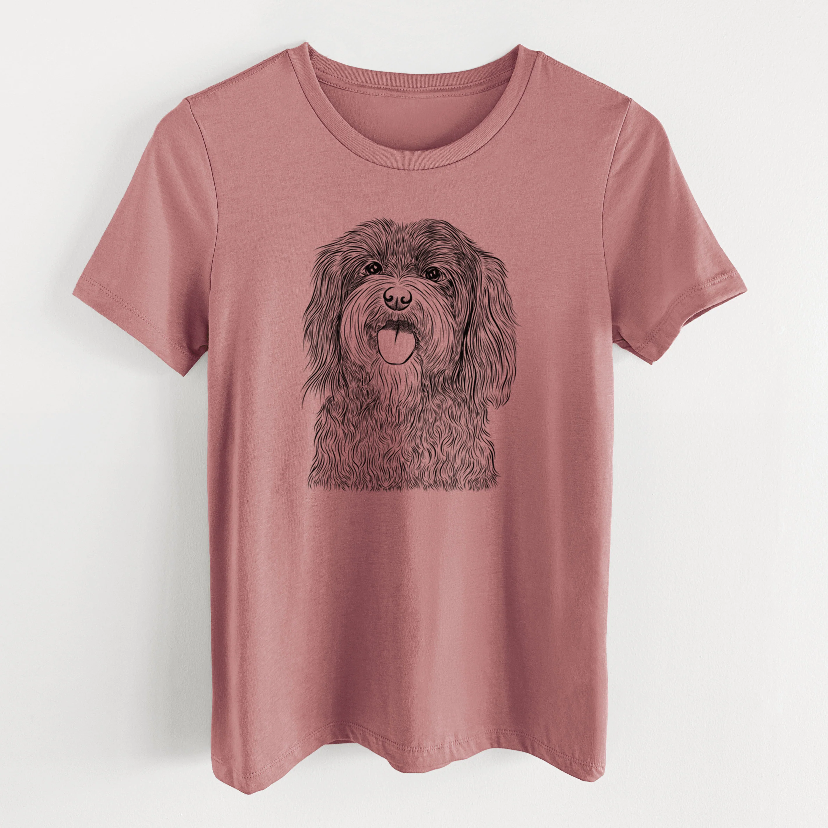 Bare Sophie the Havanese - Women's Lightweight Relaxed Fit 100% Cotton Crewneck - Image 14