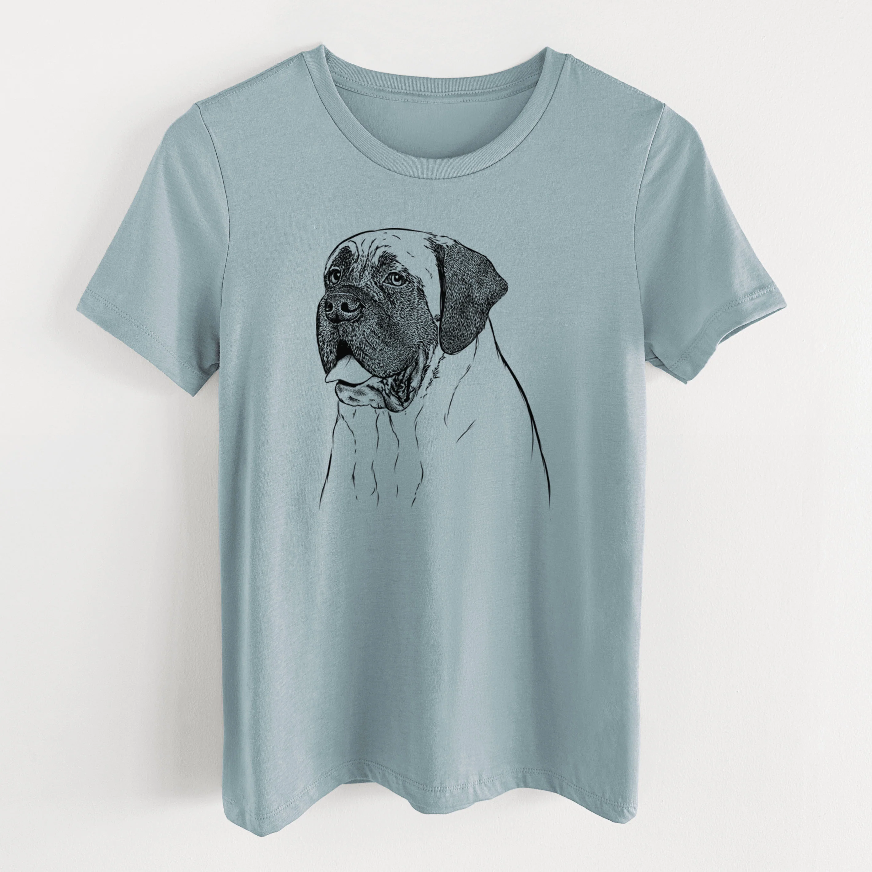 Bare Sterling the English Mastiff - Women's Lightweight Relaxed Fit 100% Cotton Crewneck - Image 9