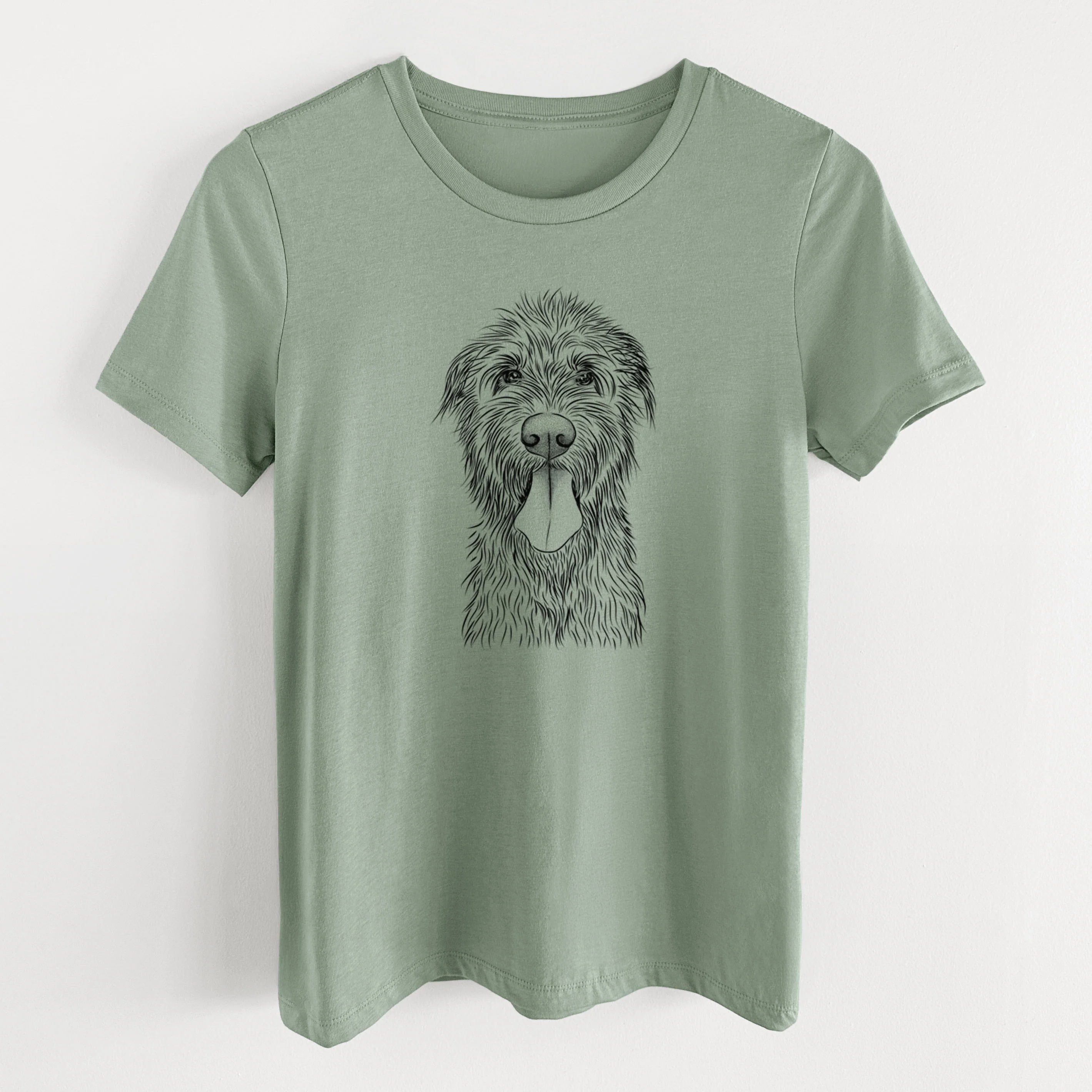 Bare Sullivan the Irish Wolfhound - Women's Lightweight Relaxed Fit 100% Cotton Crewneck - Image 11