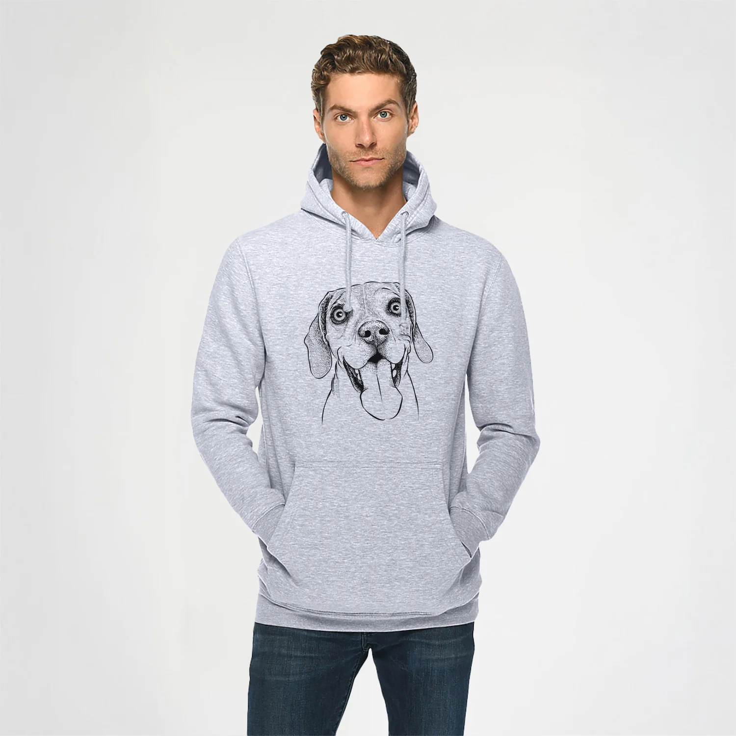 Sunny the Beagle- Heavyweight Fleece Hoodie - Image 2