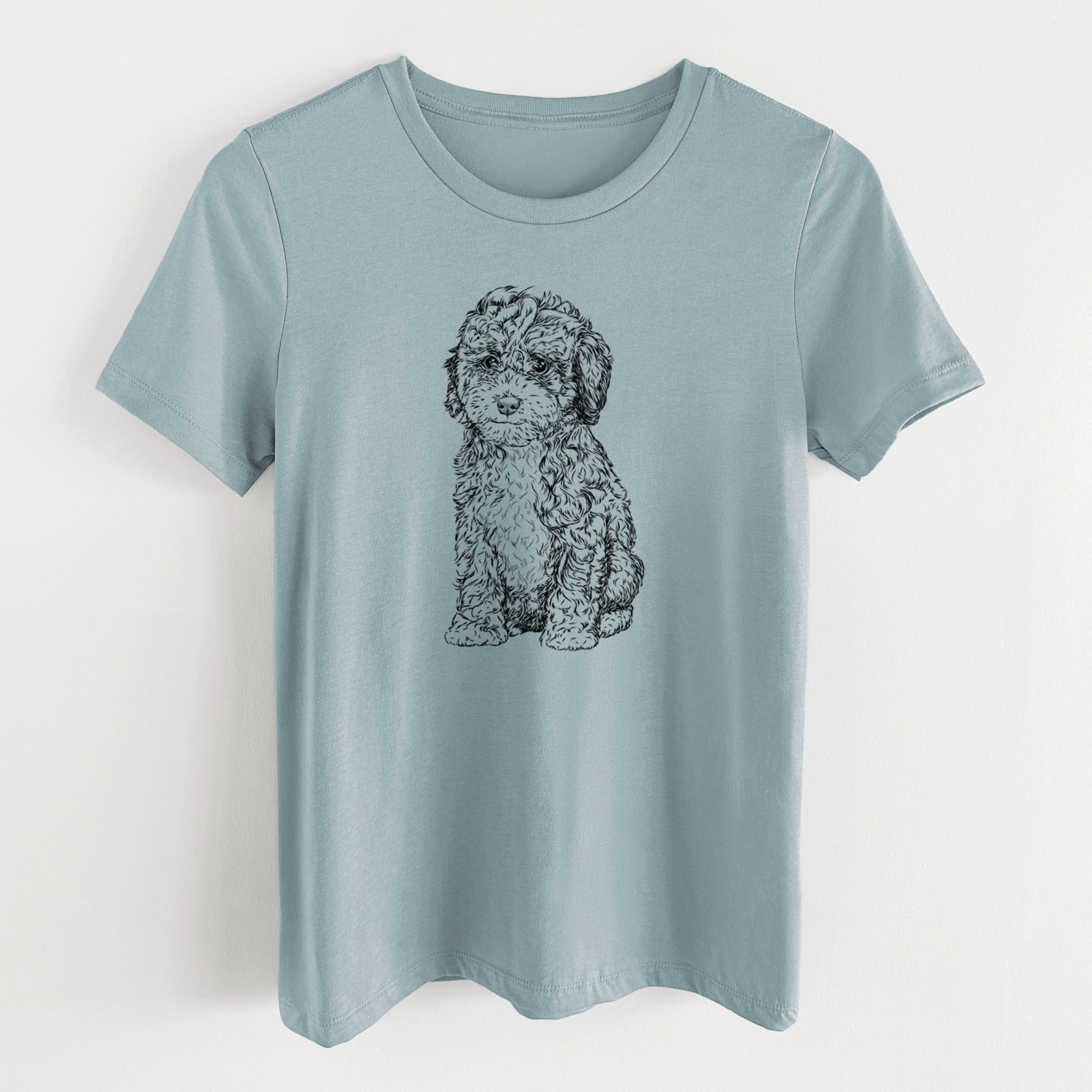 Bare Sweet Tea the Mini Doodle - Women's Lightweight Relaxed Fit 100% Cotton Crewneck - Image 9
