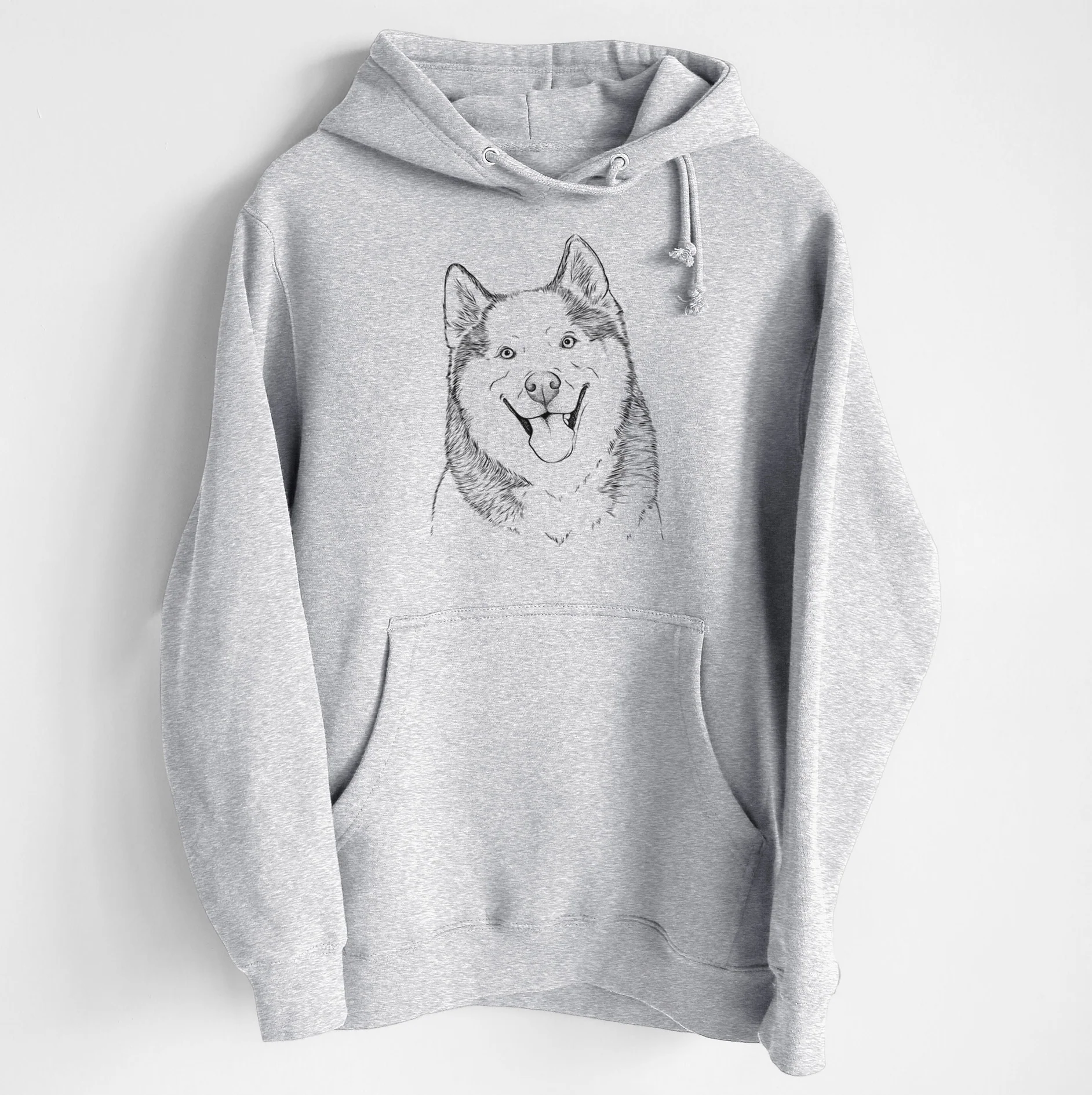 Teak the Siberian Husky- Heavyweight Fleece Hoodie - Image 6