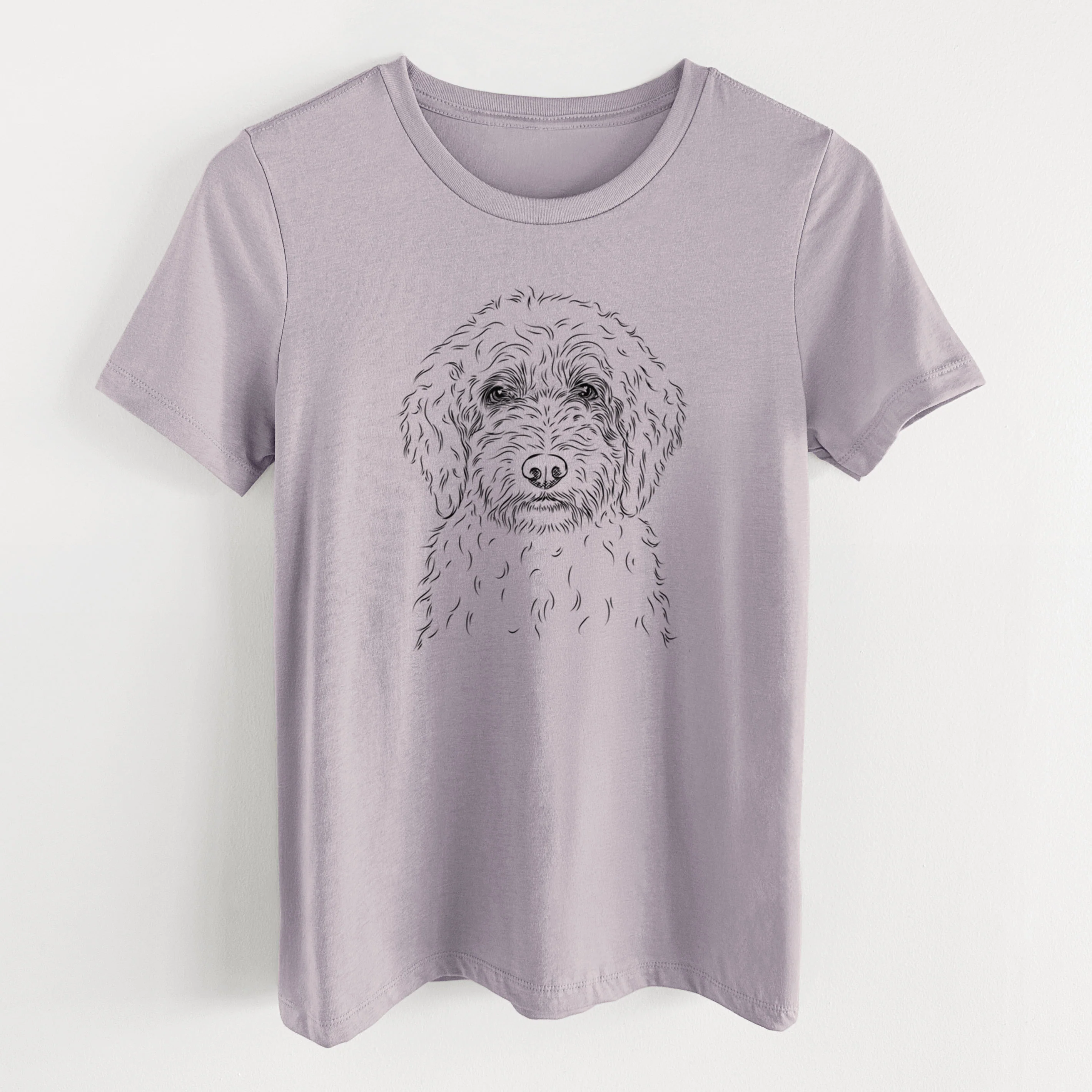Bare Teddy the Labradoodle - Women's Lightweight Relaxed Fit 100% Cotton Crewneck