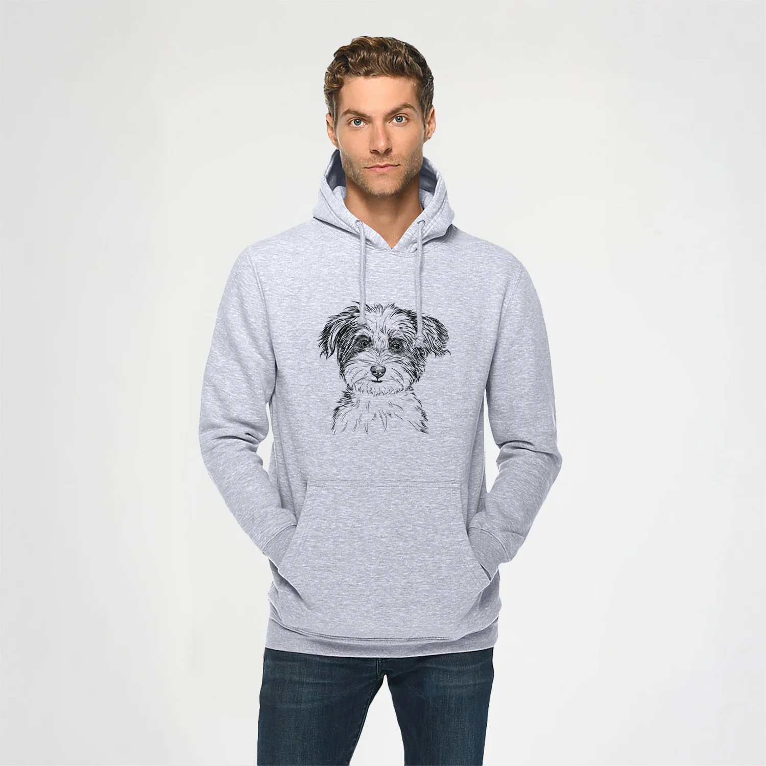 Teddy the Havanese- Heavyweight Fleece Hoodie - Image 2