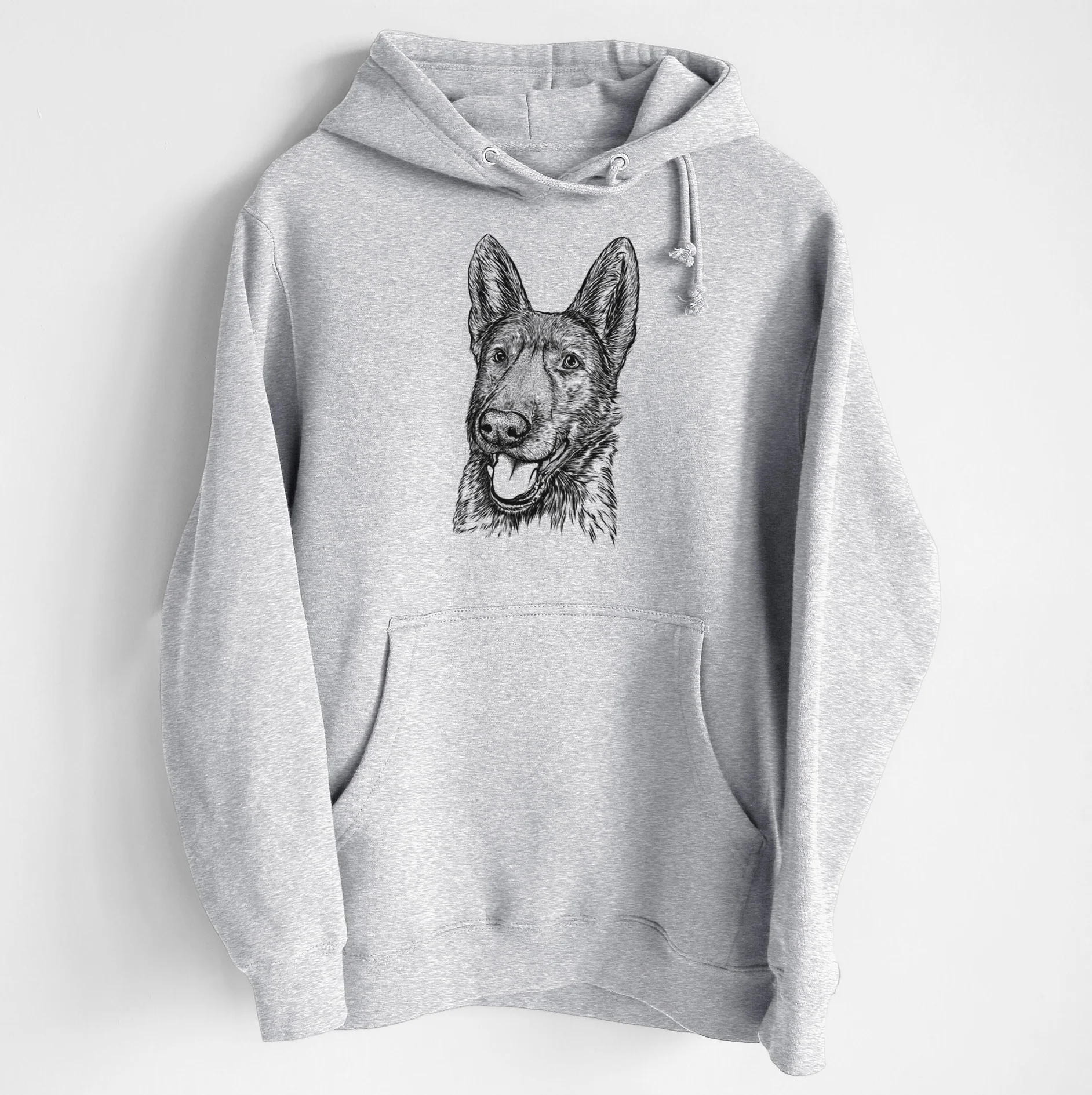 Tena the German Shepherd- Heavyweight Fleece Hoodie - Image 6