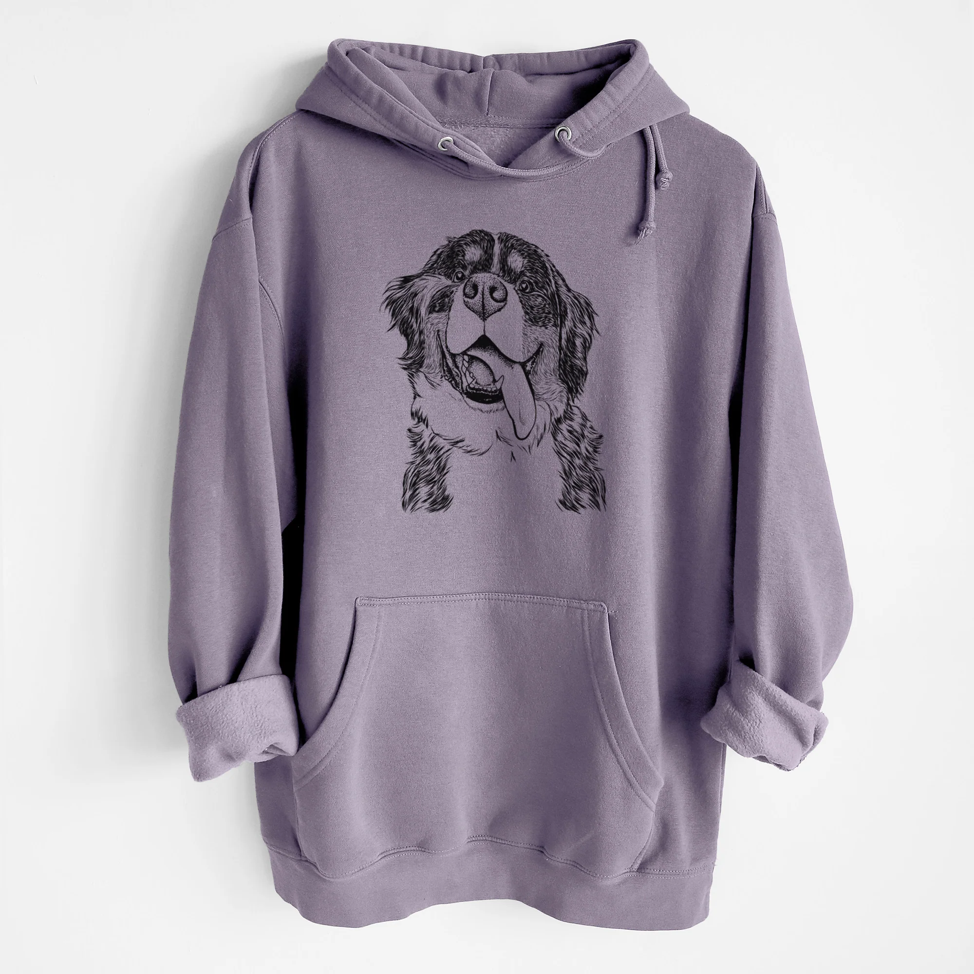 Theo the Bernese Mountain Dog- Heavyweight Fleece Hoodie - Image 8
