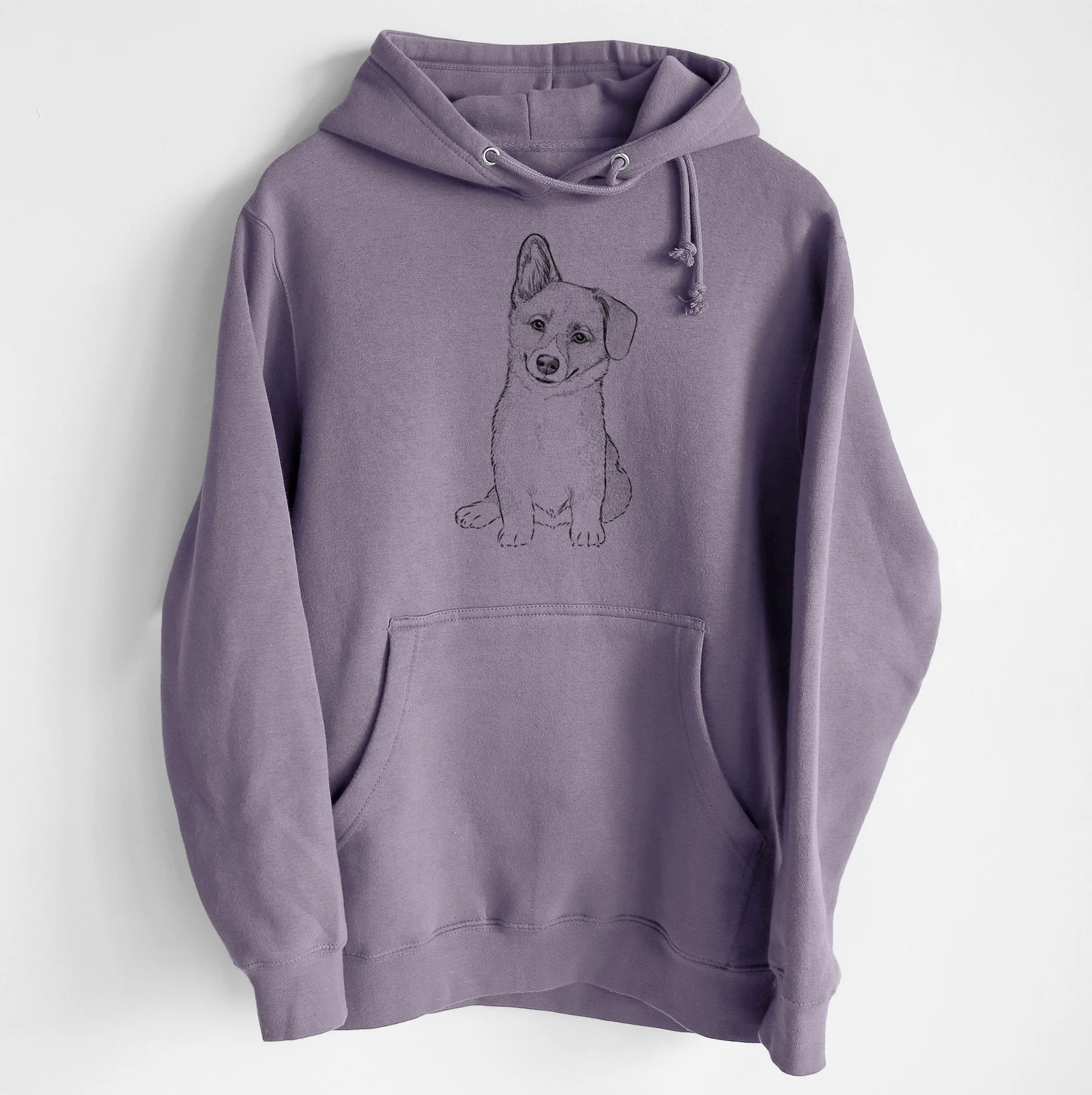 Toby the Corgi Puppy- Heavyweight Fleece Hoodie - Image 6