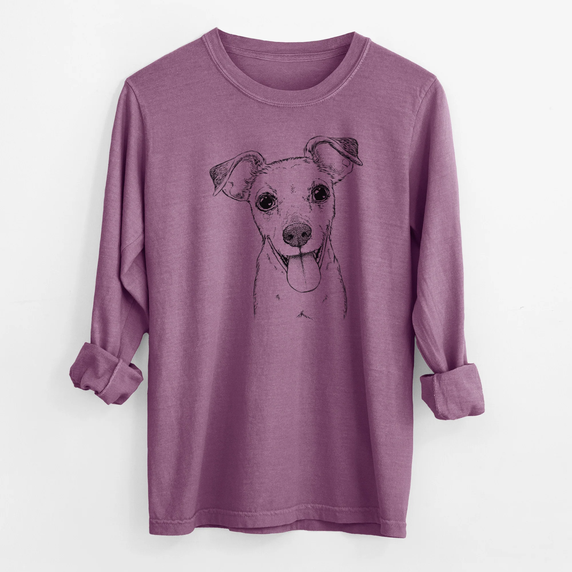 Bare Tyler the Mixed Breed - Men's Heavyweight 100% Cotton Long Sleeve - Image 9