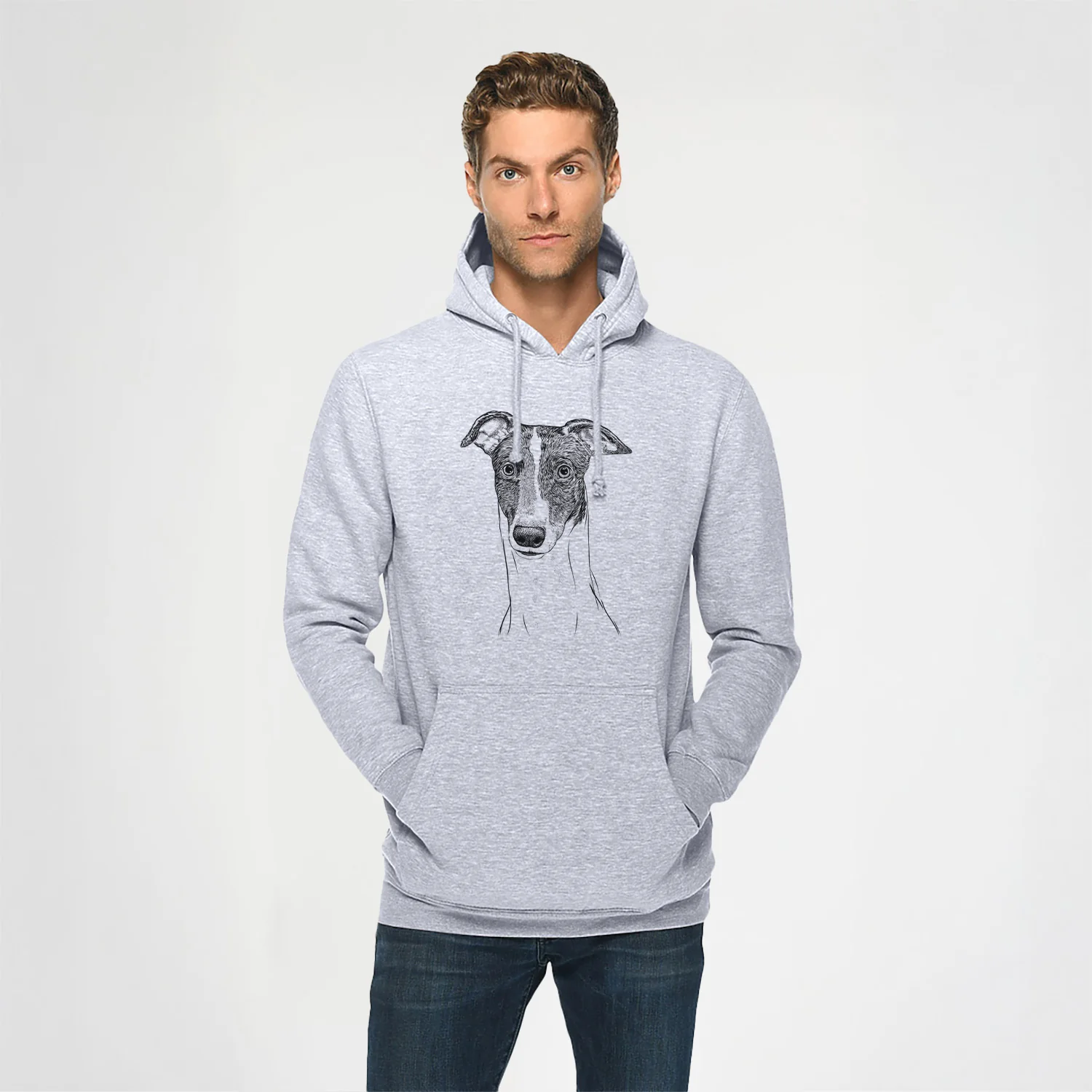 Vyncent the Greyhound- Heavyweight Fleece Hoodie - Image 2