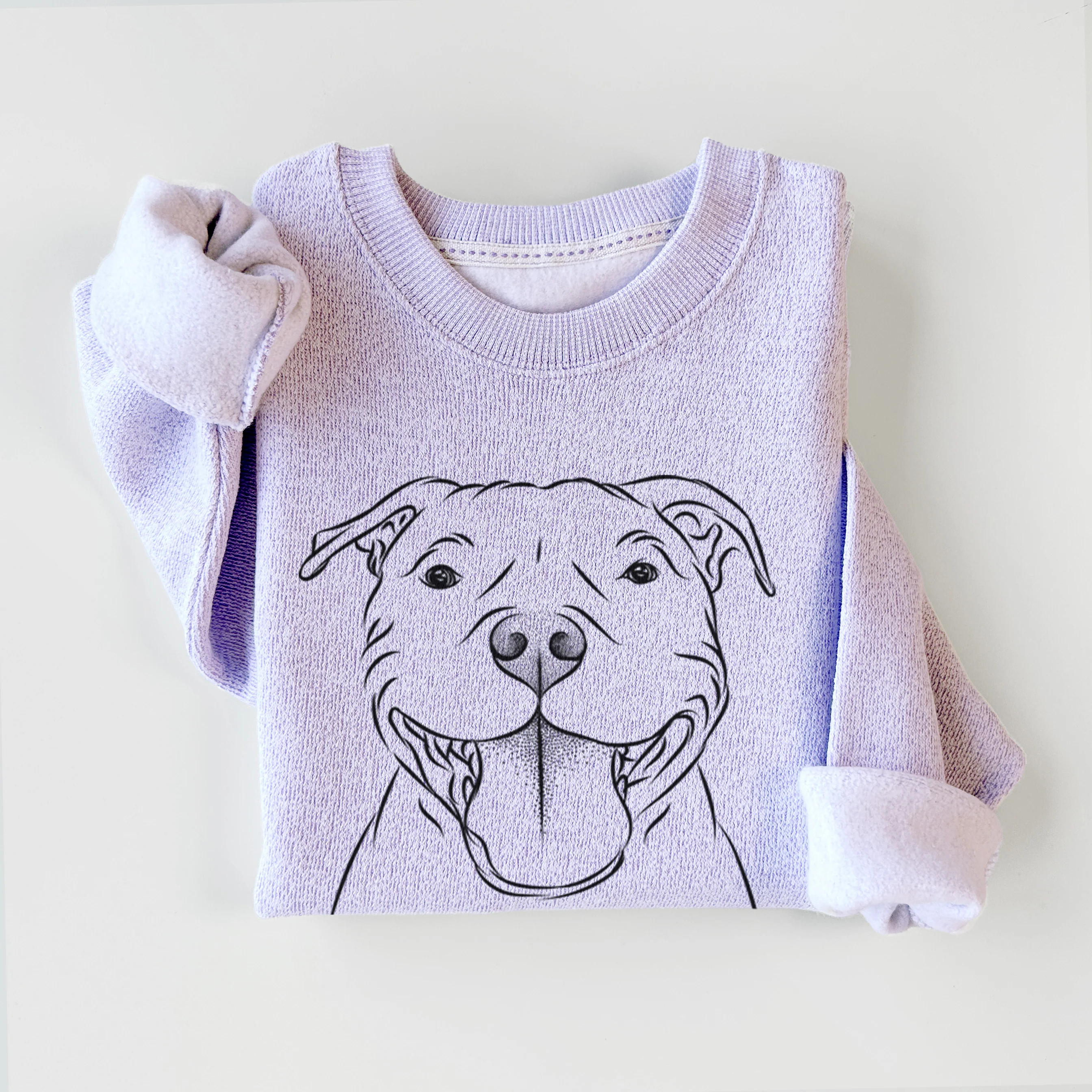 Wafer the Staffordshire Bull Terrier - Knit Sweatshirt - Image 7