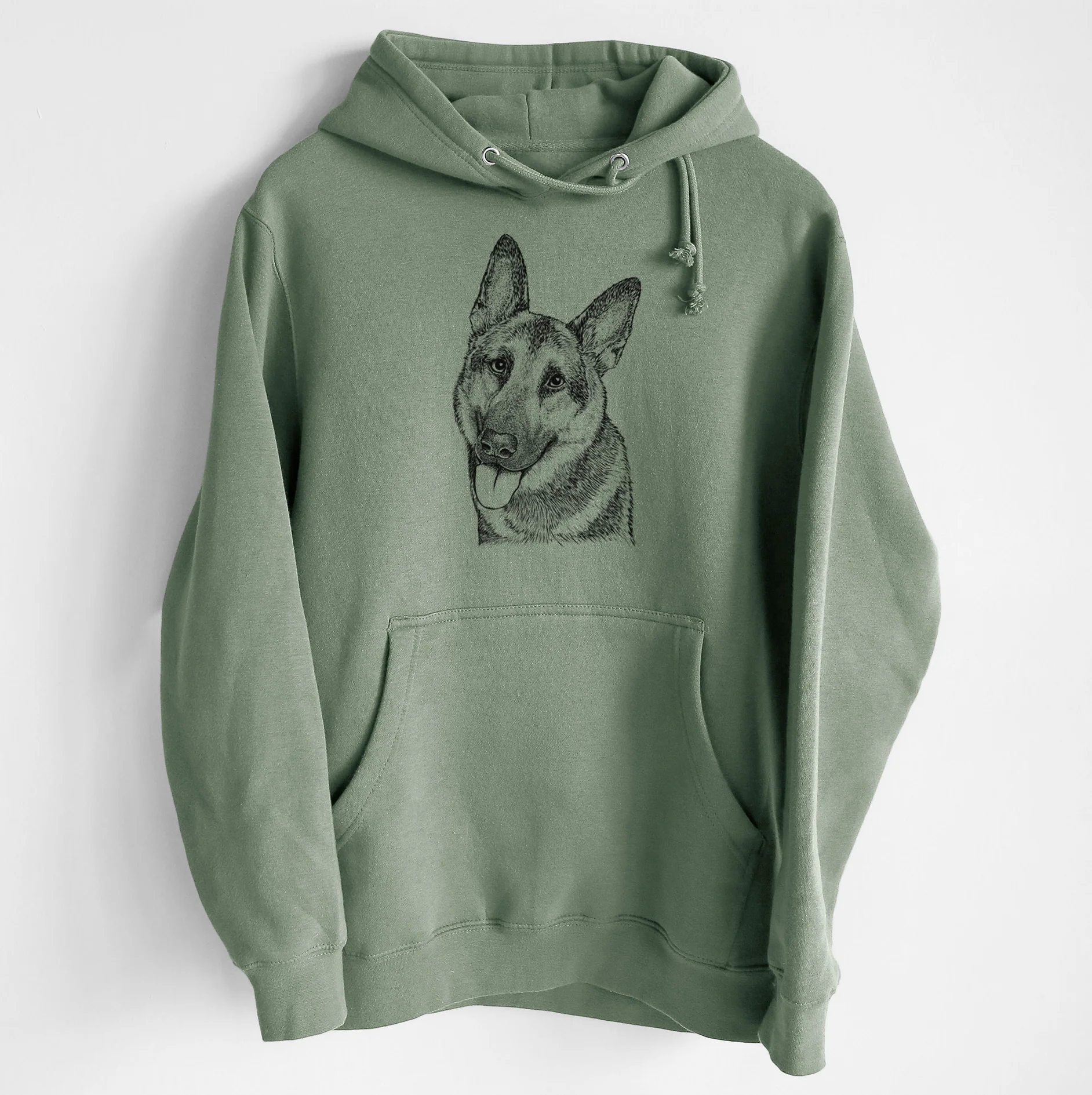 Whitaker the German Shepherd- Heavyweight Fleece Hoodie - Image 7