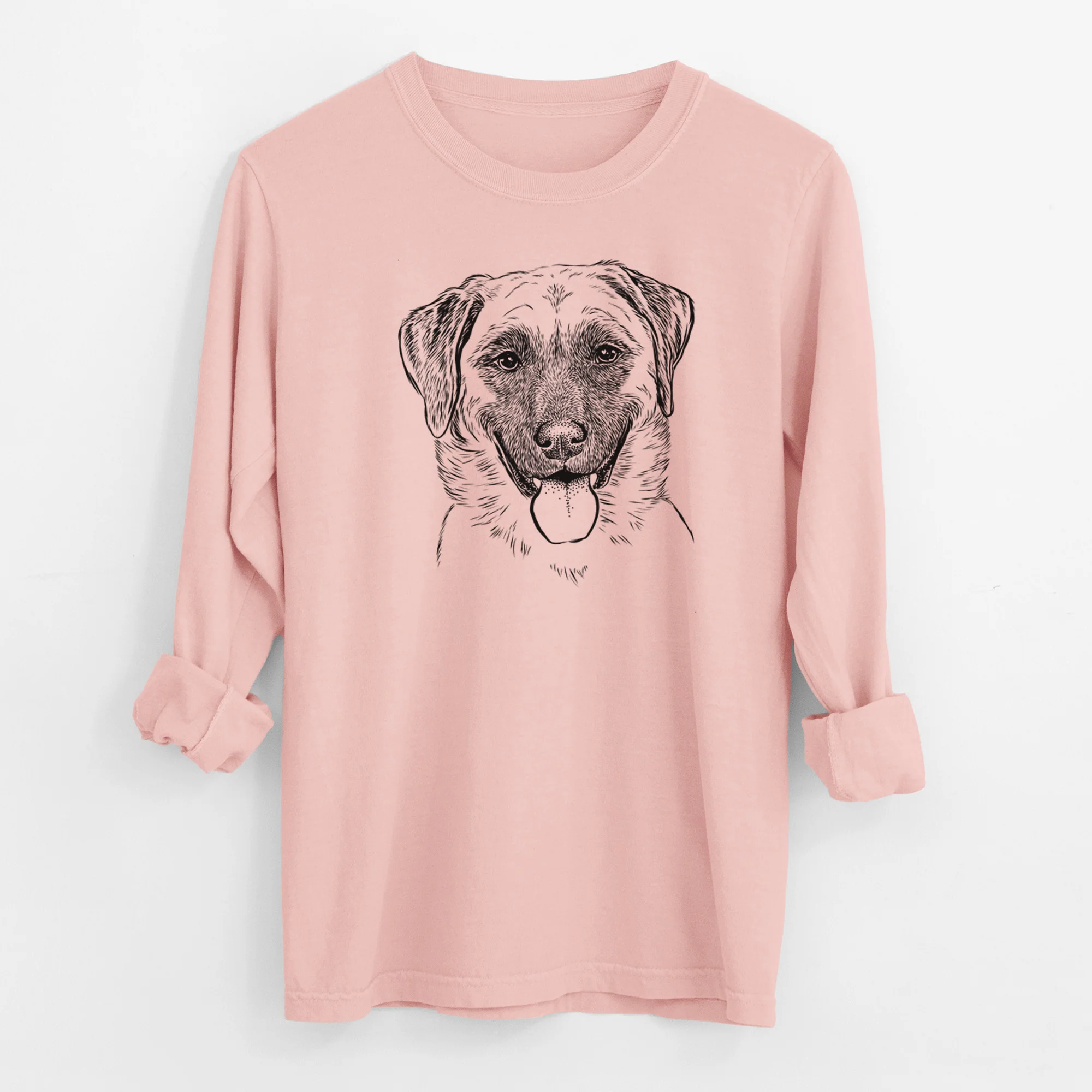 Bare Willow the Anatolian Shepherd - Men's Heavyweight 100% Cotton Long Sleeve - Image 11