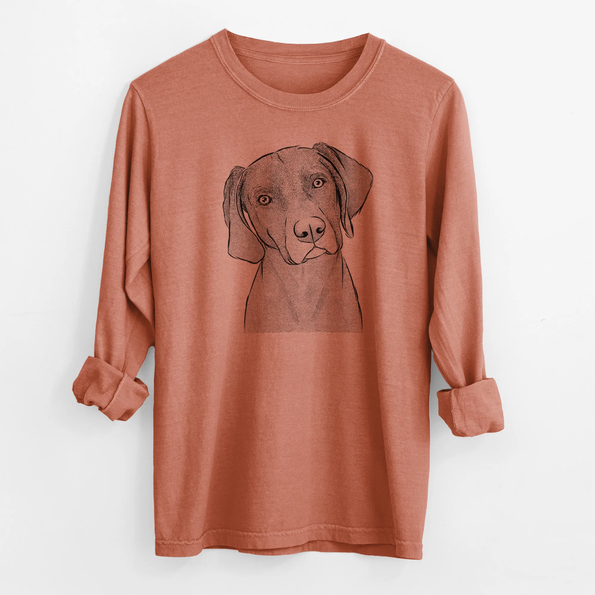 Bare Willow the Weizsla - Men's Heavyweight 100% Cotton Long Sleeve - Image 13