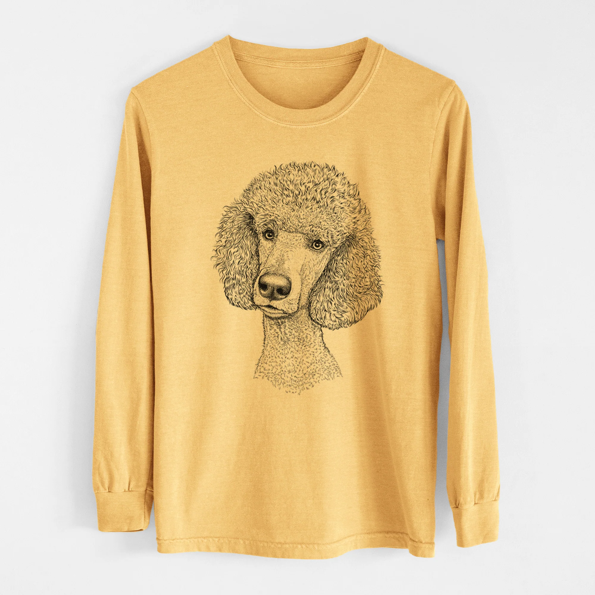 Bare Yuki the Poodle - Heavyweight 100% Cotton Long Sleeve - Image 6