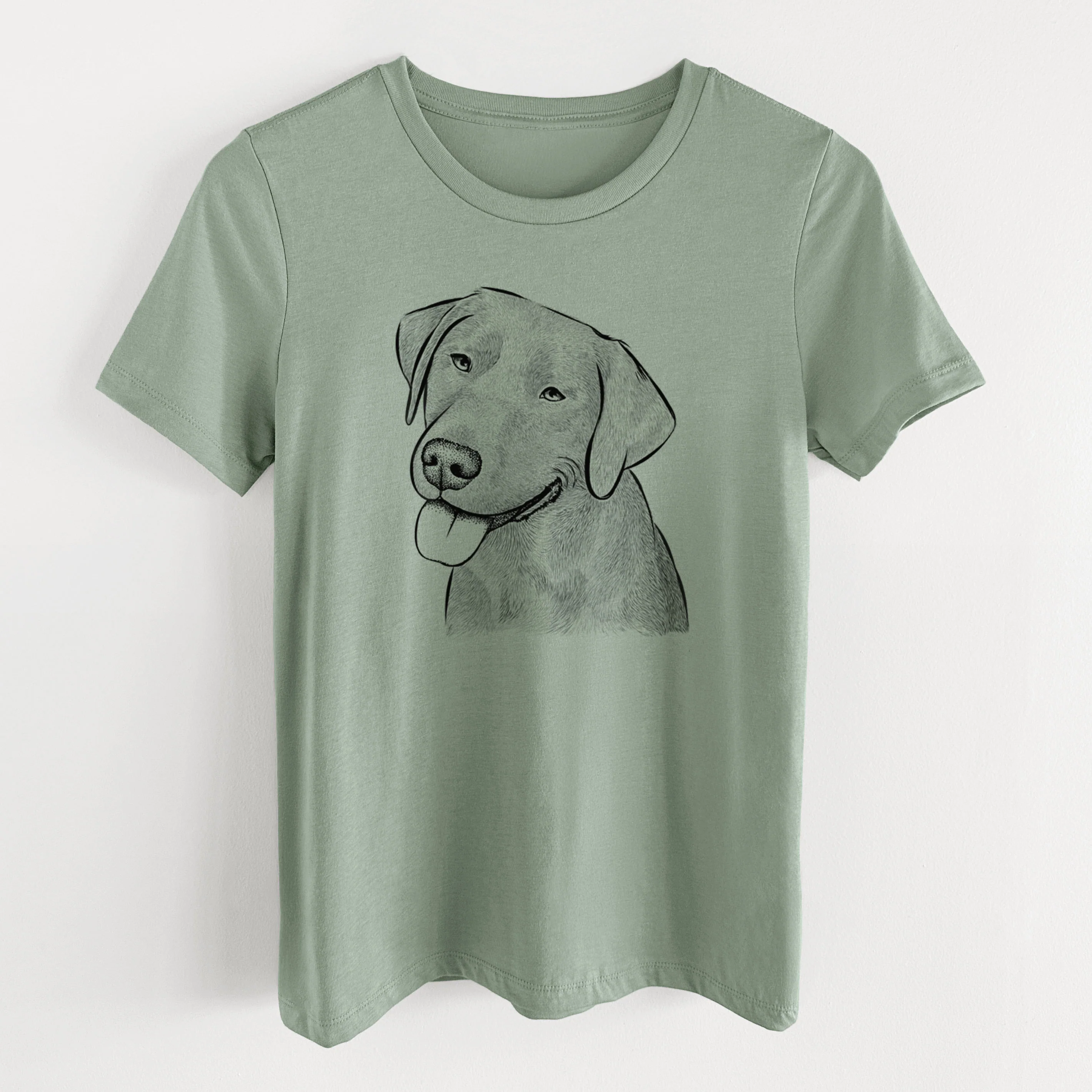 Bare Zeppelin the Black Labrador - Women's Lightweight Relaxed Fit 100% Cotton Crewneck - Image 11