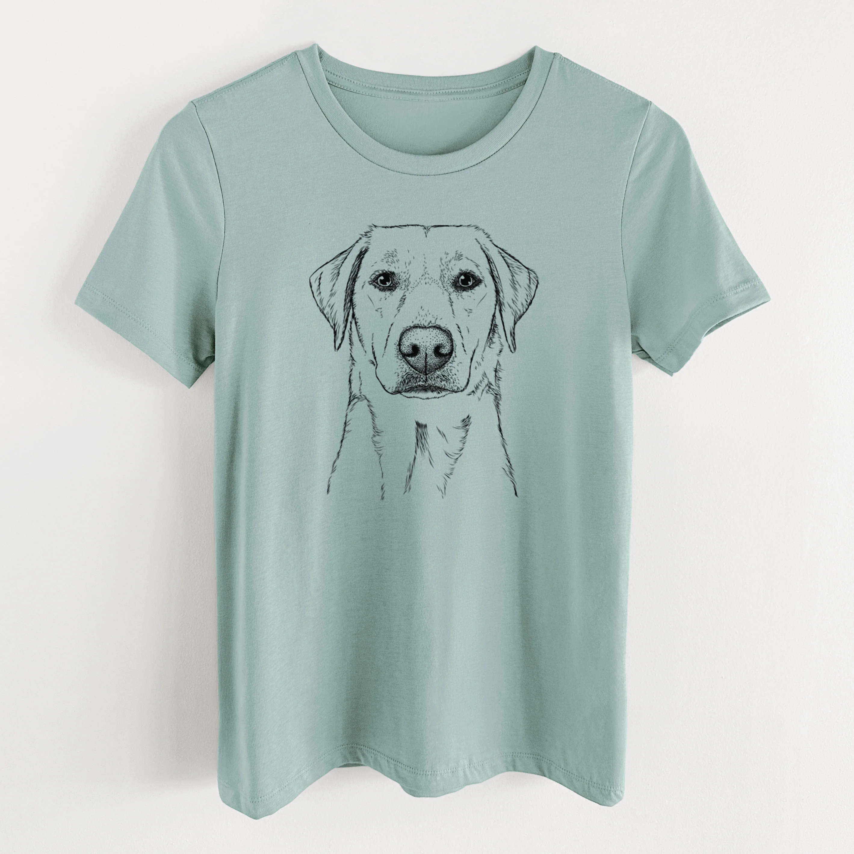 Bare Zoe the Yellow Lab - Women's Lightweight Relaxed Fit 100% Cotton Crewneck - Image 10