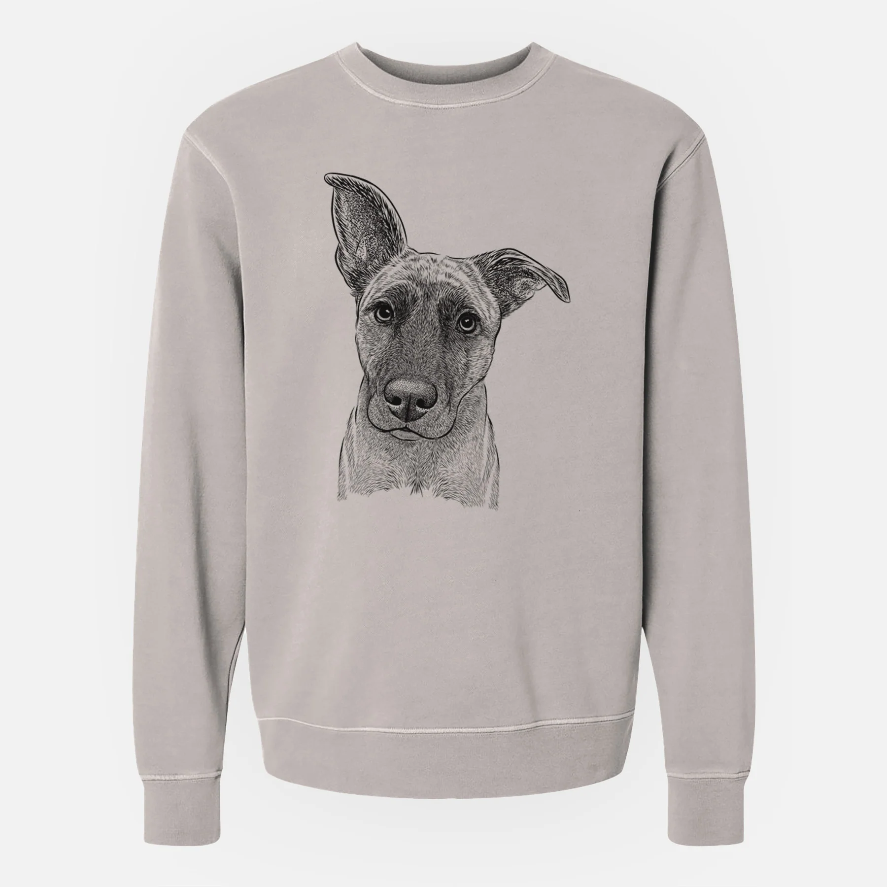 Bare Zoey the Mixed Breed - Unisex Pigment Dyed Crew Sweatshirt - Image 3